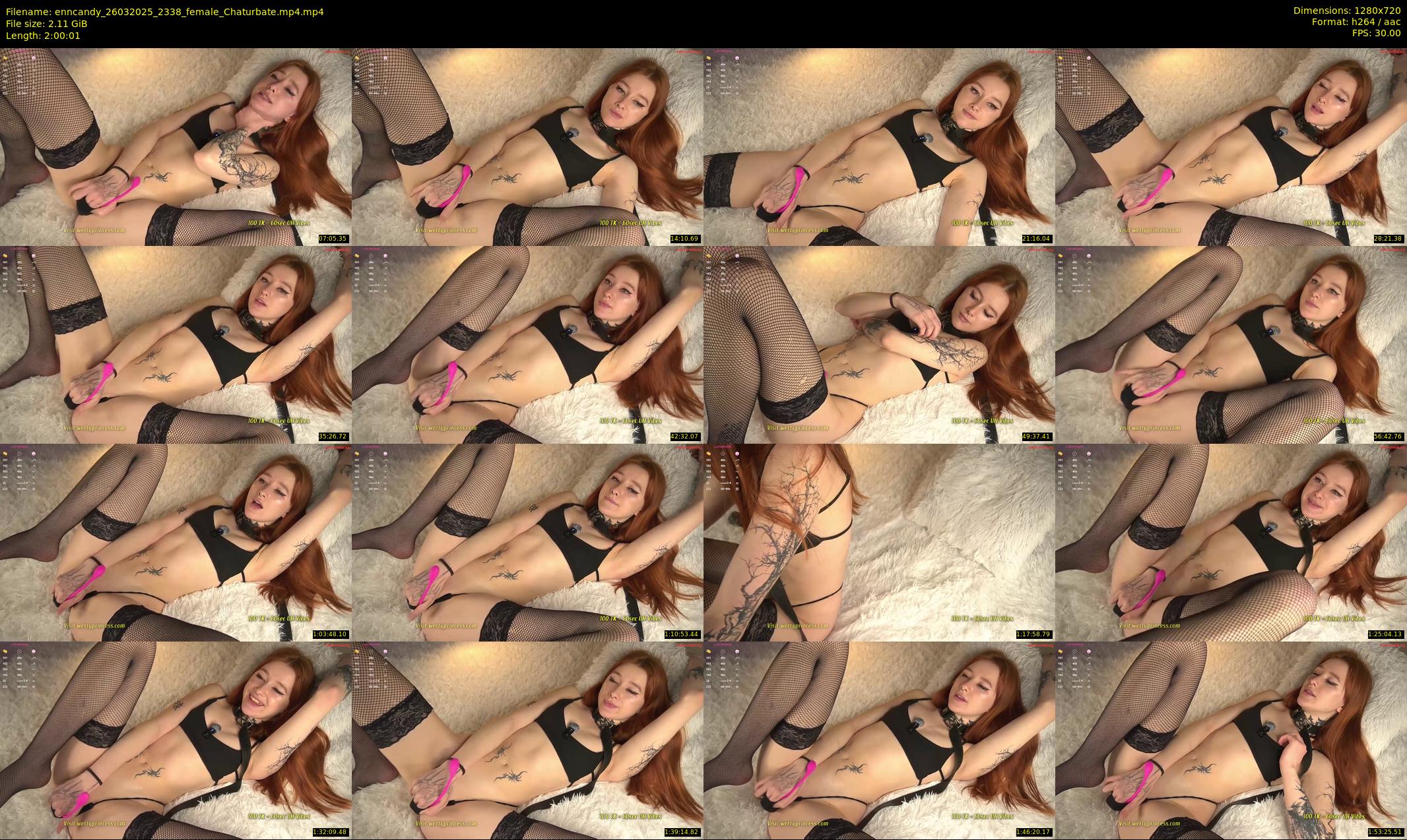 enncandy — 121 minute Chaturbate female cam show recording, 720p, Mar 26, 2025