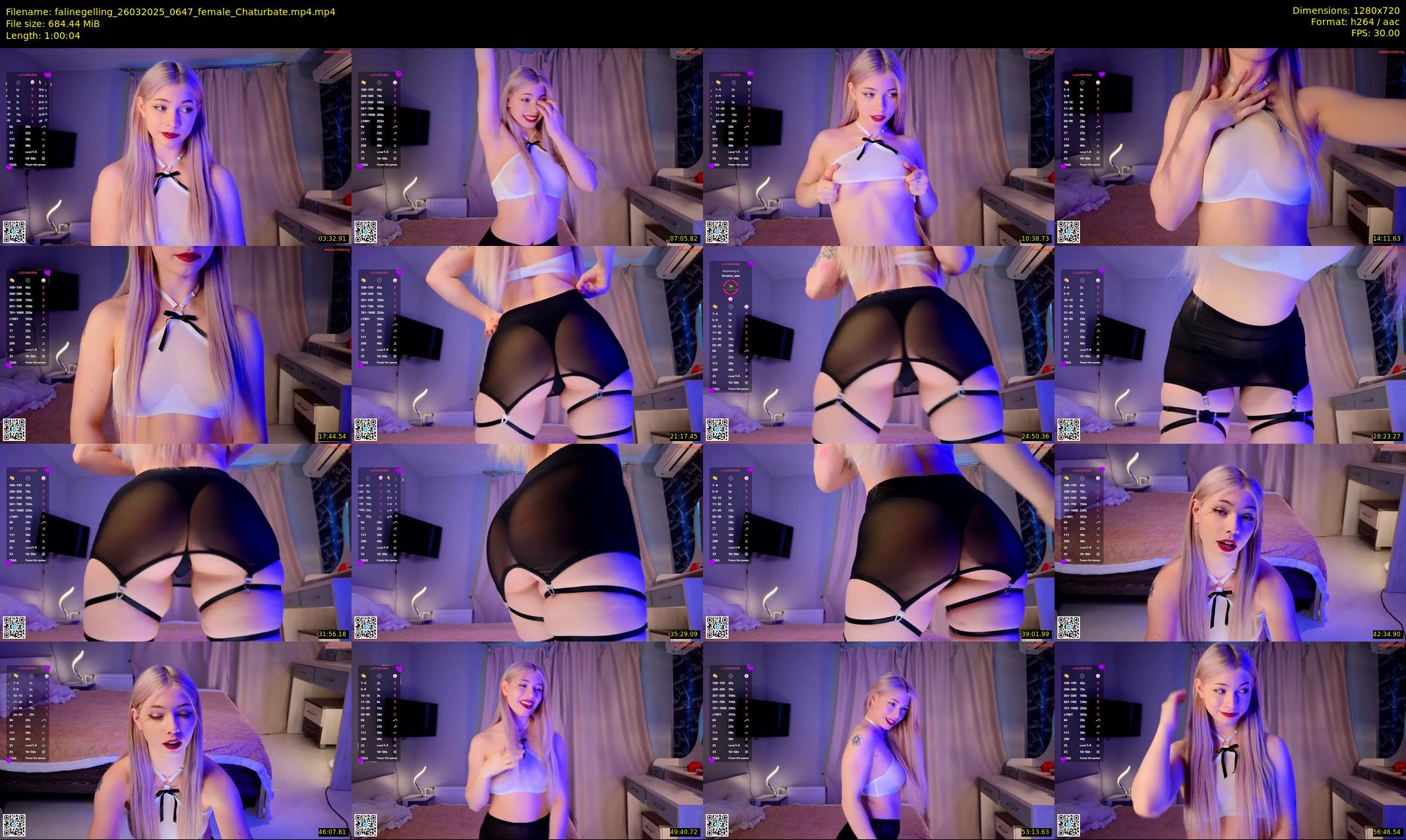 falinegelling — 61 minute Chaturbate female cam show recording, 720p, Mar 26, 2025