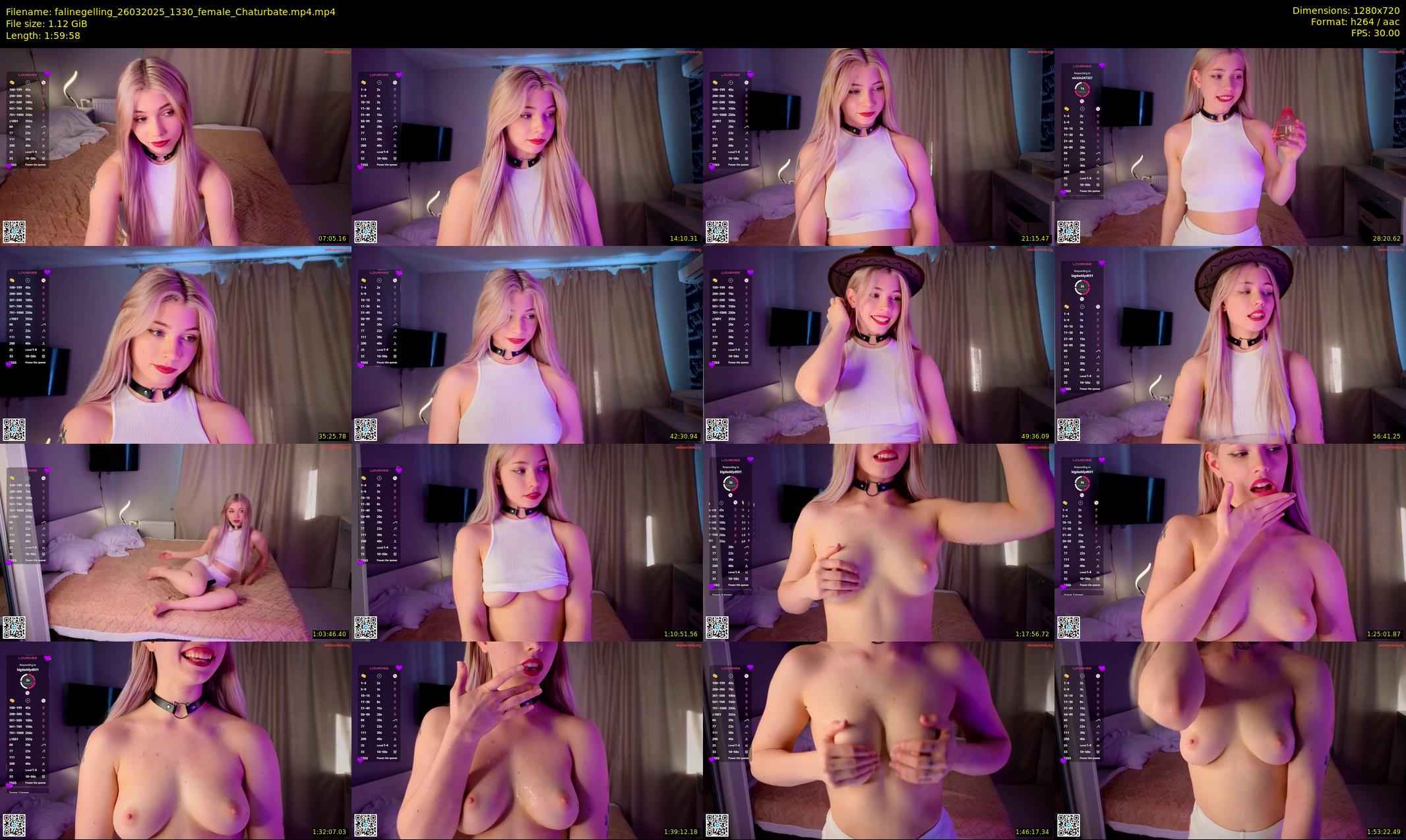 falinegelling — 120 minute Chaturbate female cam show recording, 720p, Mar 26, 2025