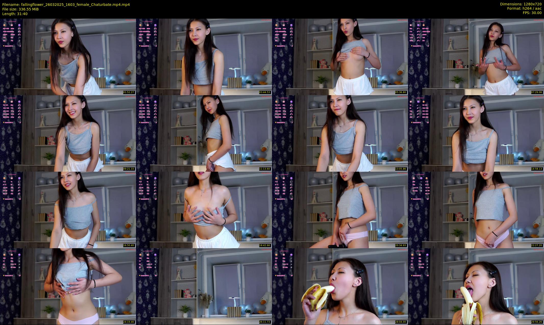fallingflower — 32 minute Chaturbate female cam show recording, 720p, Mar 26, 2025
