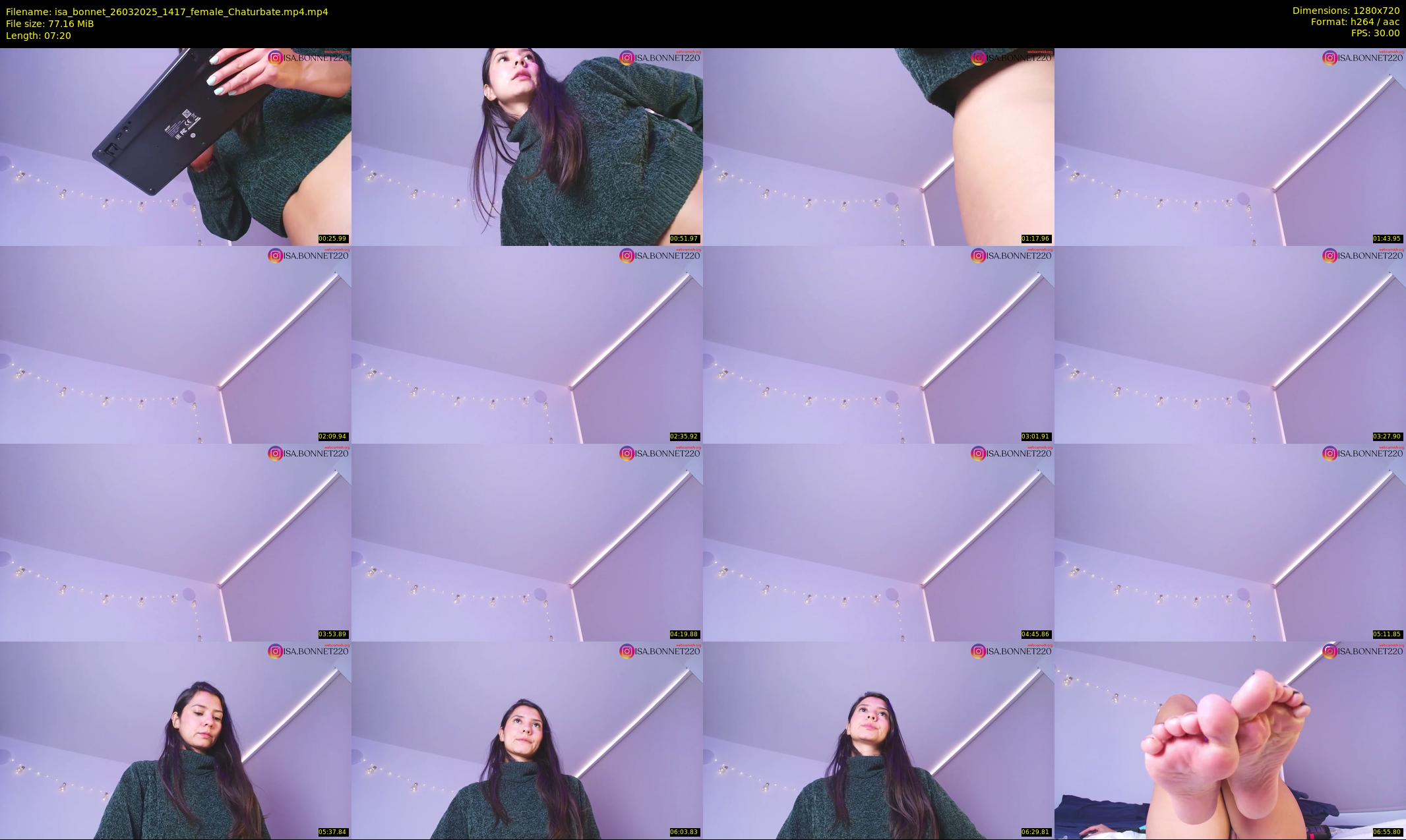 isa_bonnet — 8 minute Chaturbate female cam show recording, 720p, Mar 26, 2025