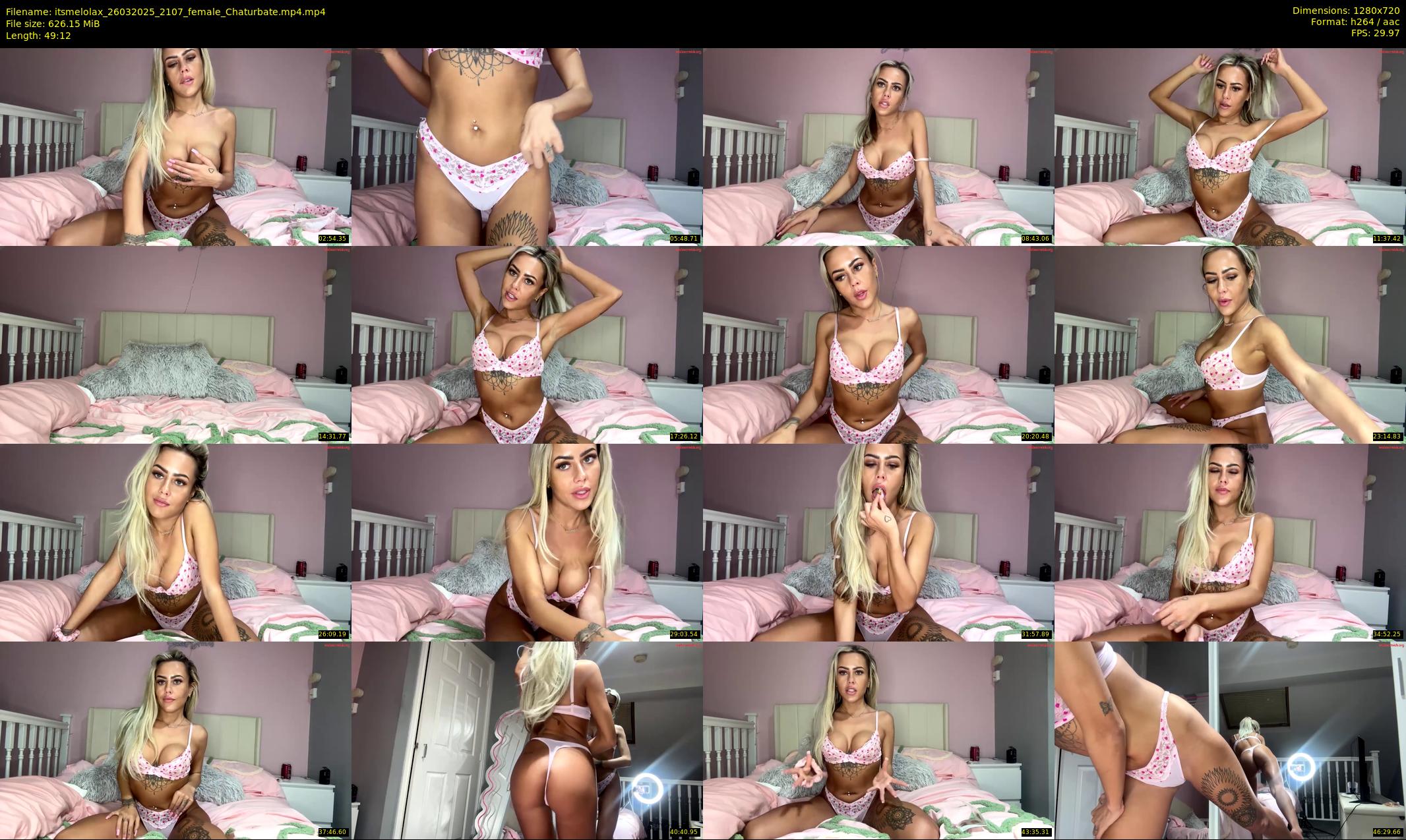 itsmelolax — 50 minute Chaturbate female cam show recording, 720p, Mar 26, 2025