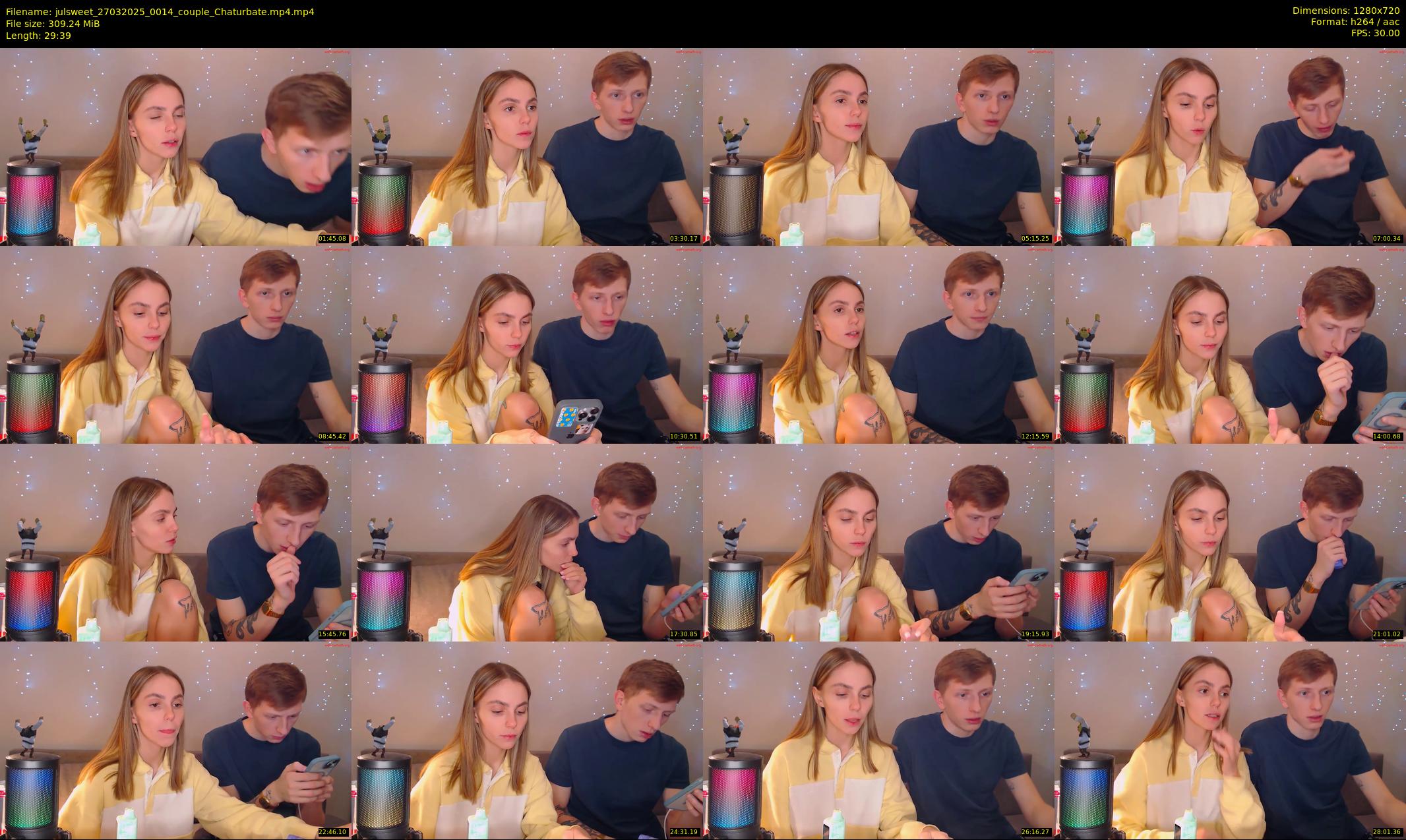 julsweet — 30 minute Chaturbate male cam show recording, 720p, Mar 27, 2025