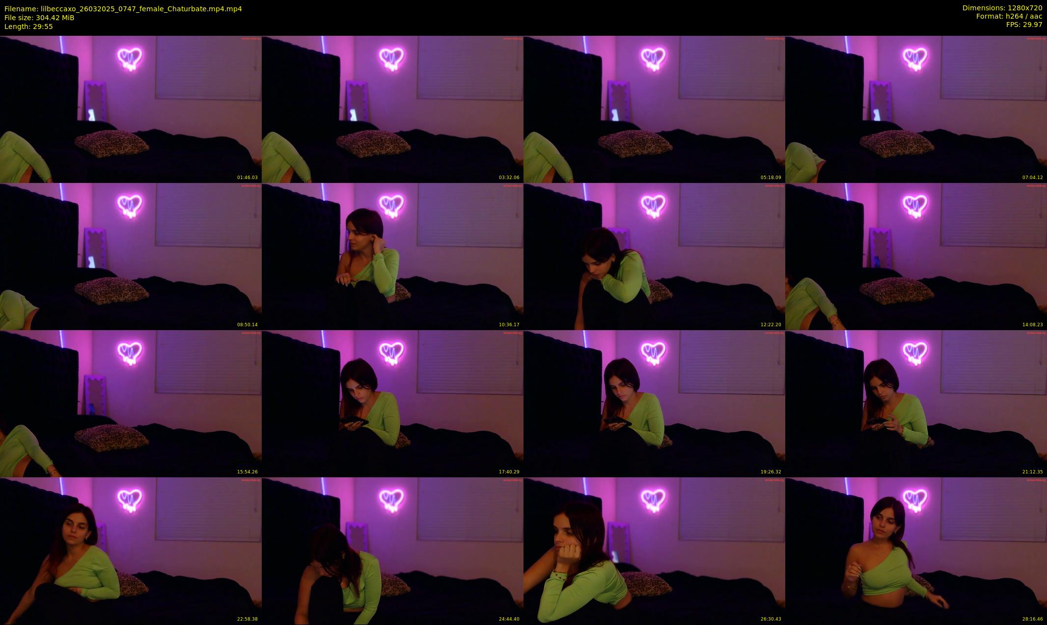 lilbeccaxo — 30 minute Chaturbate female cam show recording, 720p, Mar 26, 2025