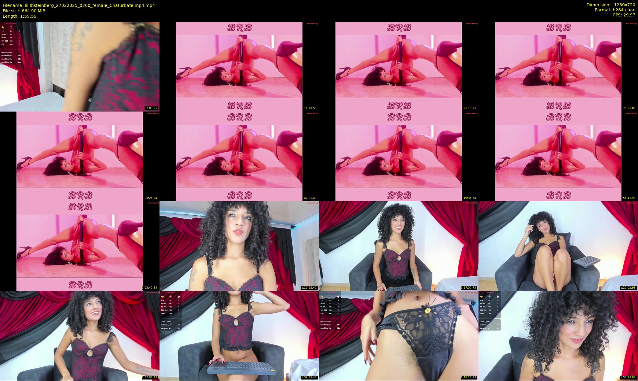 lilithsteinberg — 120 minute Chaturbate female cam show recording, 720p, Mar 27, 2025