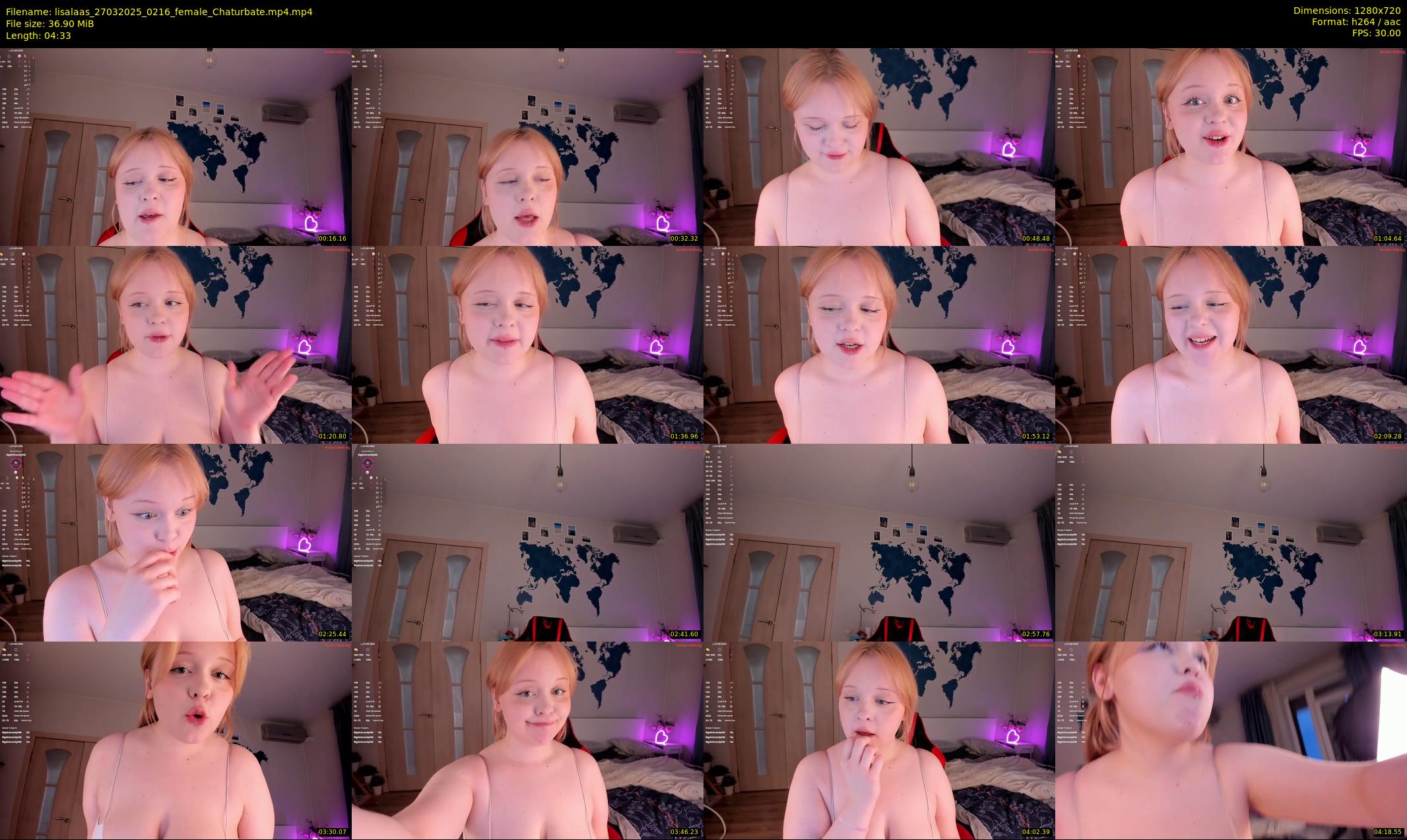 lisalaas — 5 minute Chaturbate female cam show recording, 720p, Mar 27, 2025