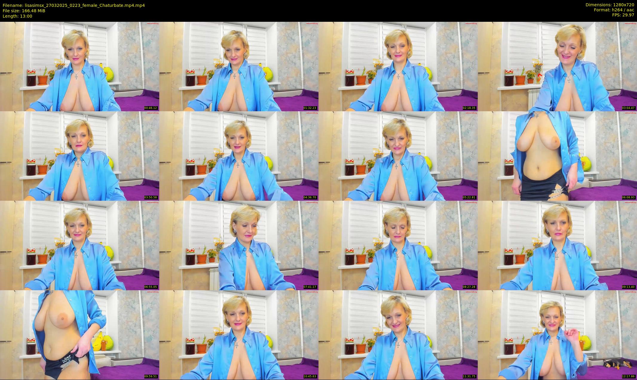 lisasimsx — 13 minute Chaturbate female cam show recording, 720p, Mar 27, 2025