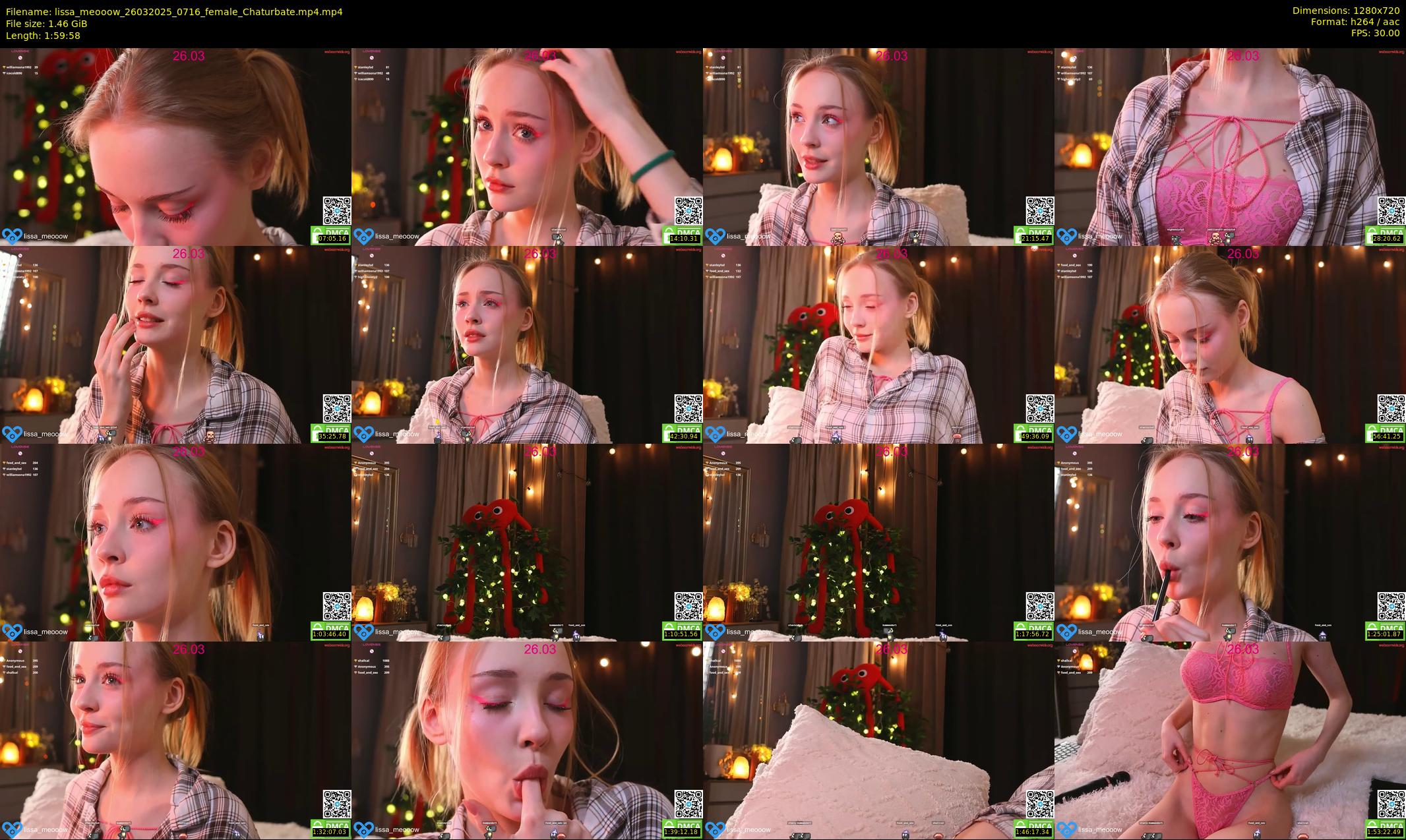lissa_meooow — 120 minute Chaturbate female cam show recording, 720p, Mar 26, 2025