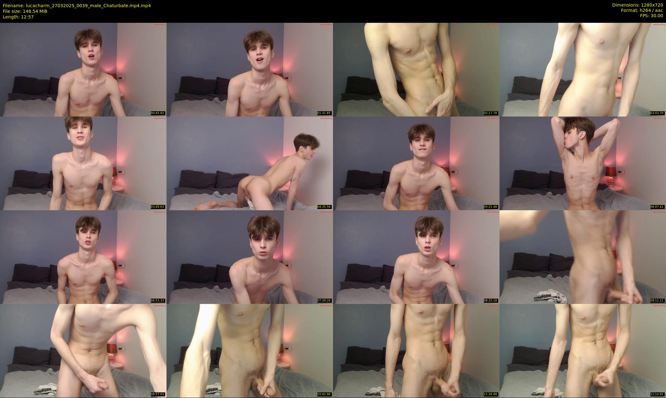 lucacharm — 13 minute Chaturbate male cam show recording, 720p, Mar 27, 2025