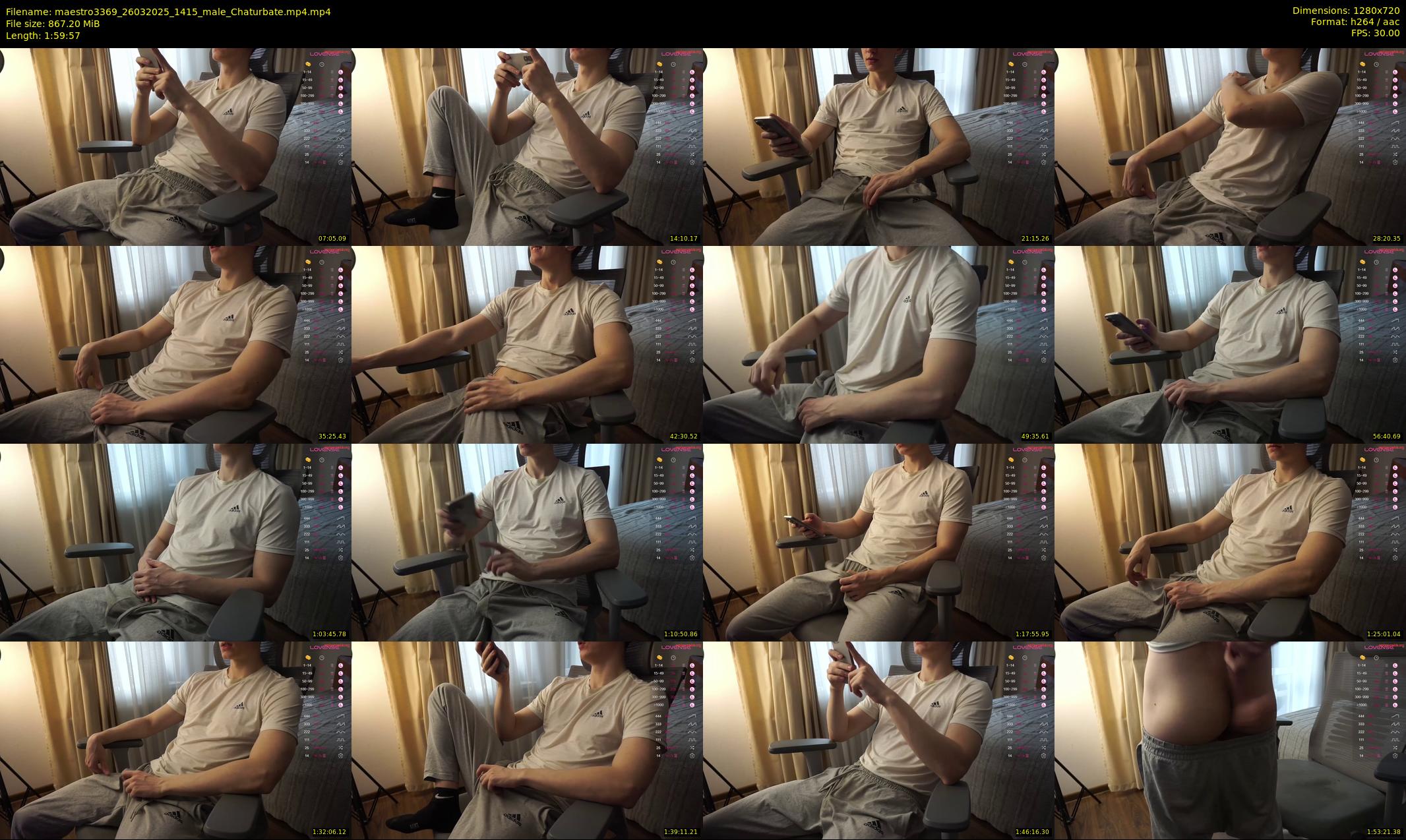 maestro3369 — 120 minute Chaturbate male cam show recording, 720p, Mar 26, 2025