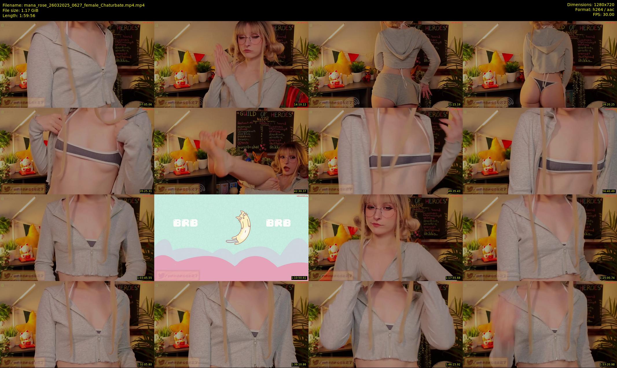 mana_rose — 120 minute Chaturbate female cam show recording, 720p, Mar 26, 2025