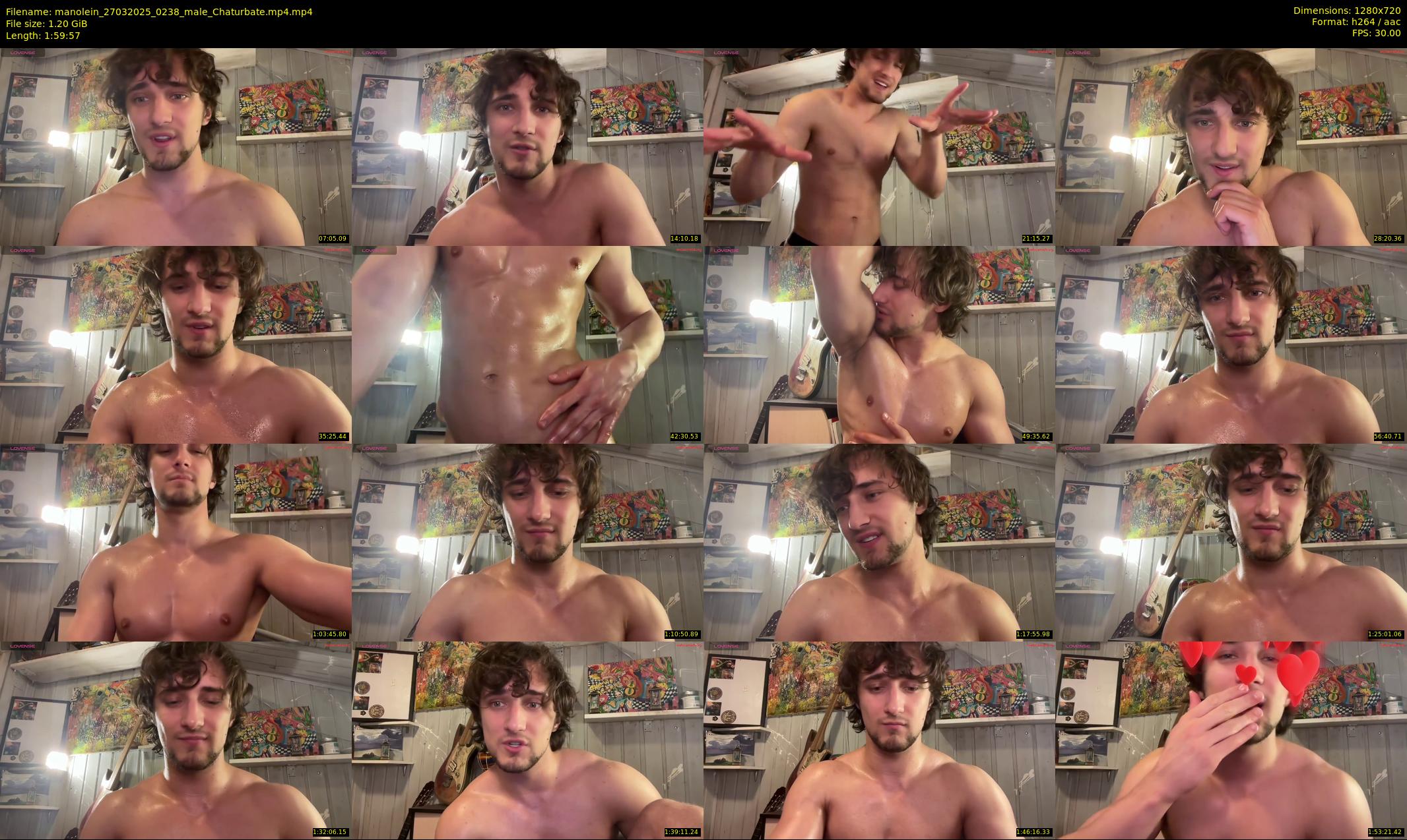 manolein — 120 minute Chaturbate male cam show recording, 720p, Mar 27, 2025