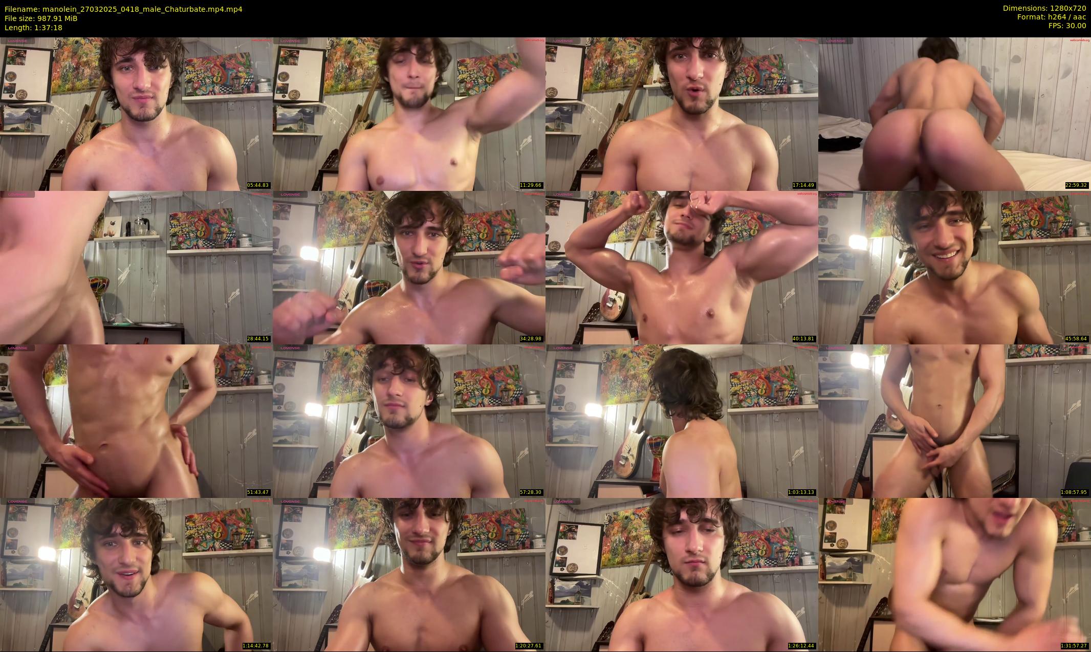 manolein — 98 minute Chaturbate male cam show recording, 720p, Mar 27, 2025