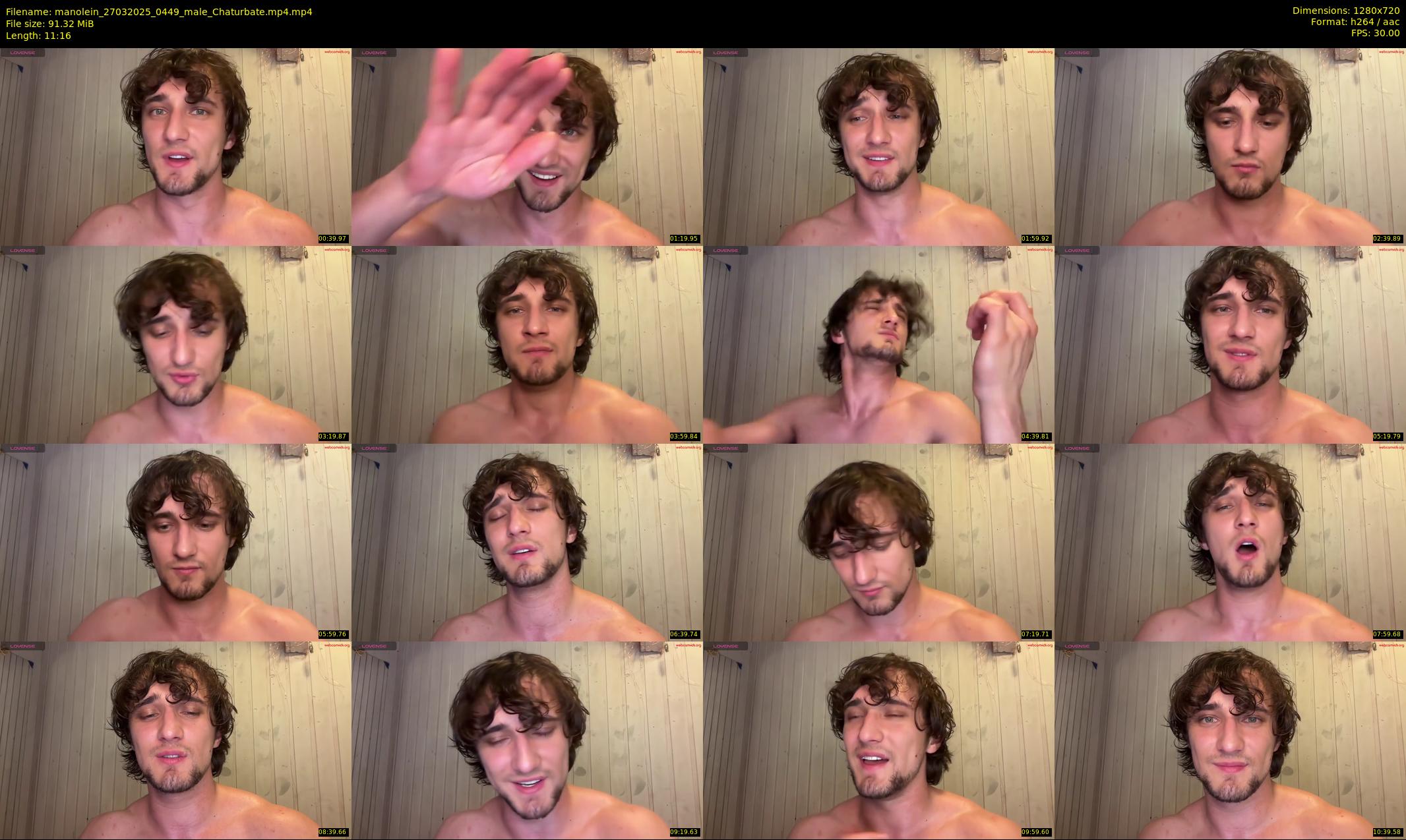 manolein — 12 minute Chaturbate male cam show recording, 720p, Mar 27, 2025
