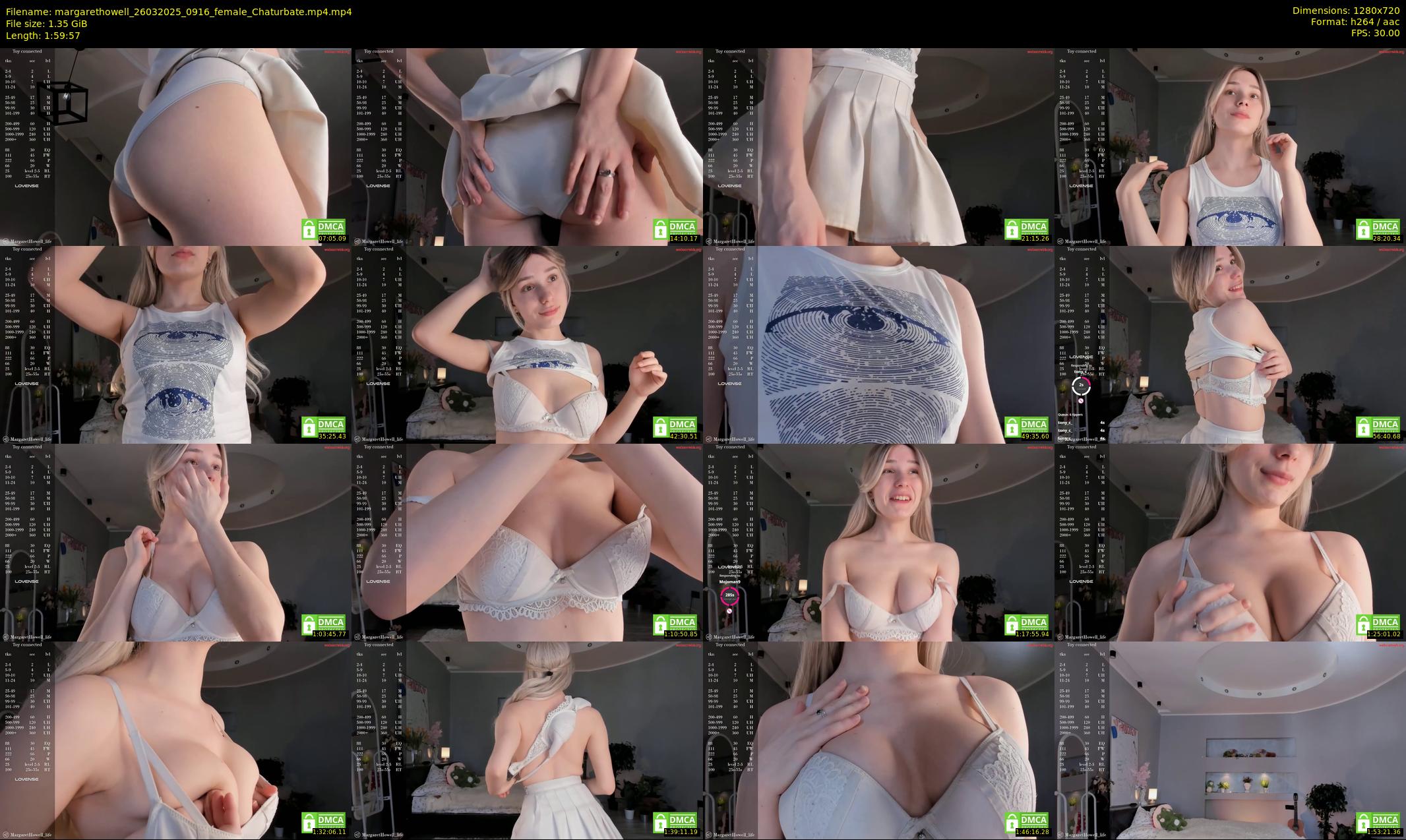 margarethowell — 120 minute Chaturbate female cam show recording, 720p, Mar 26, 2025