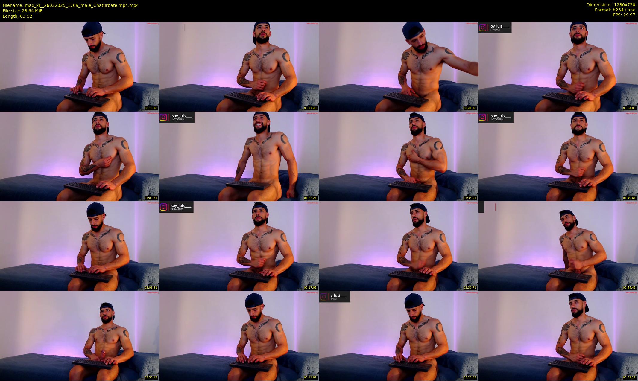 max_xl_ — 4 minute Chaturbate male cam show recording, 720p, Mar 26, 2025