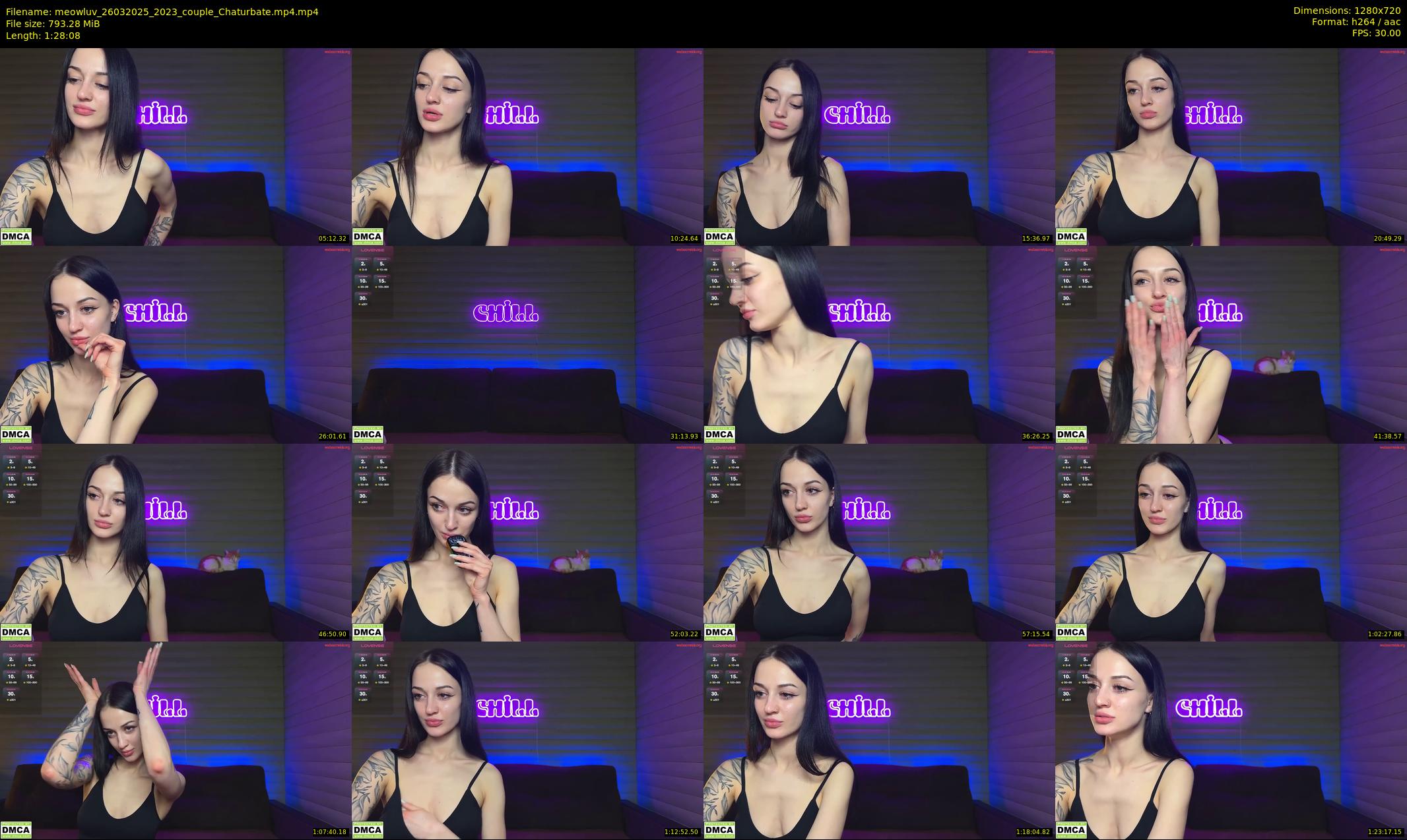 meowluv — 89 minute Chaturbate couple cam show recording, 720p, Mar 26, 2025