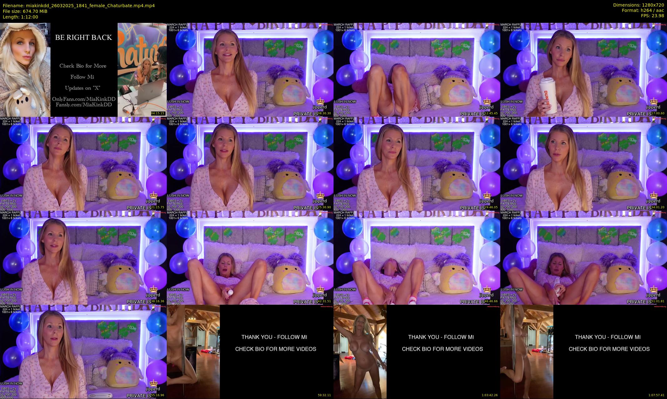 miakinkdd — 72 minute Chaturbate female cam show recording, 720p, Mar 26, 2025