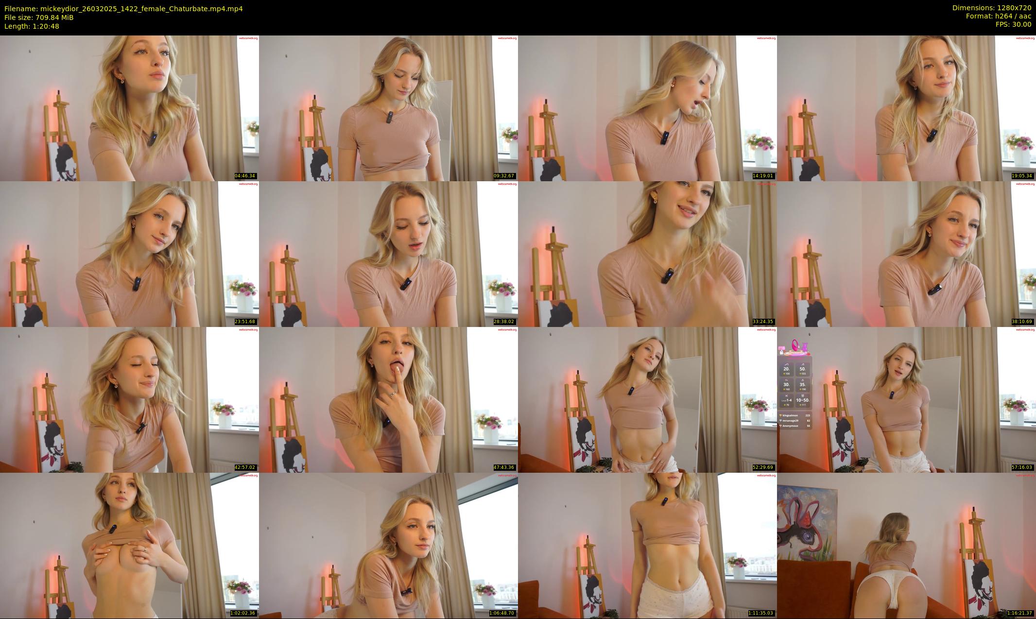mickeydior — 81 minute Chaturbate female cam show recording, 720p, Mar 26, 2025