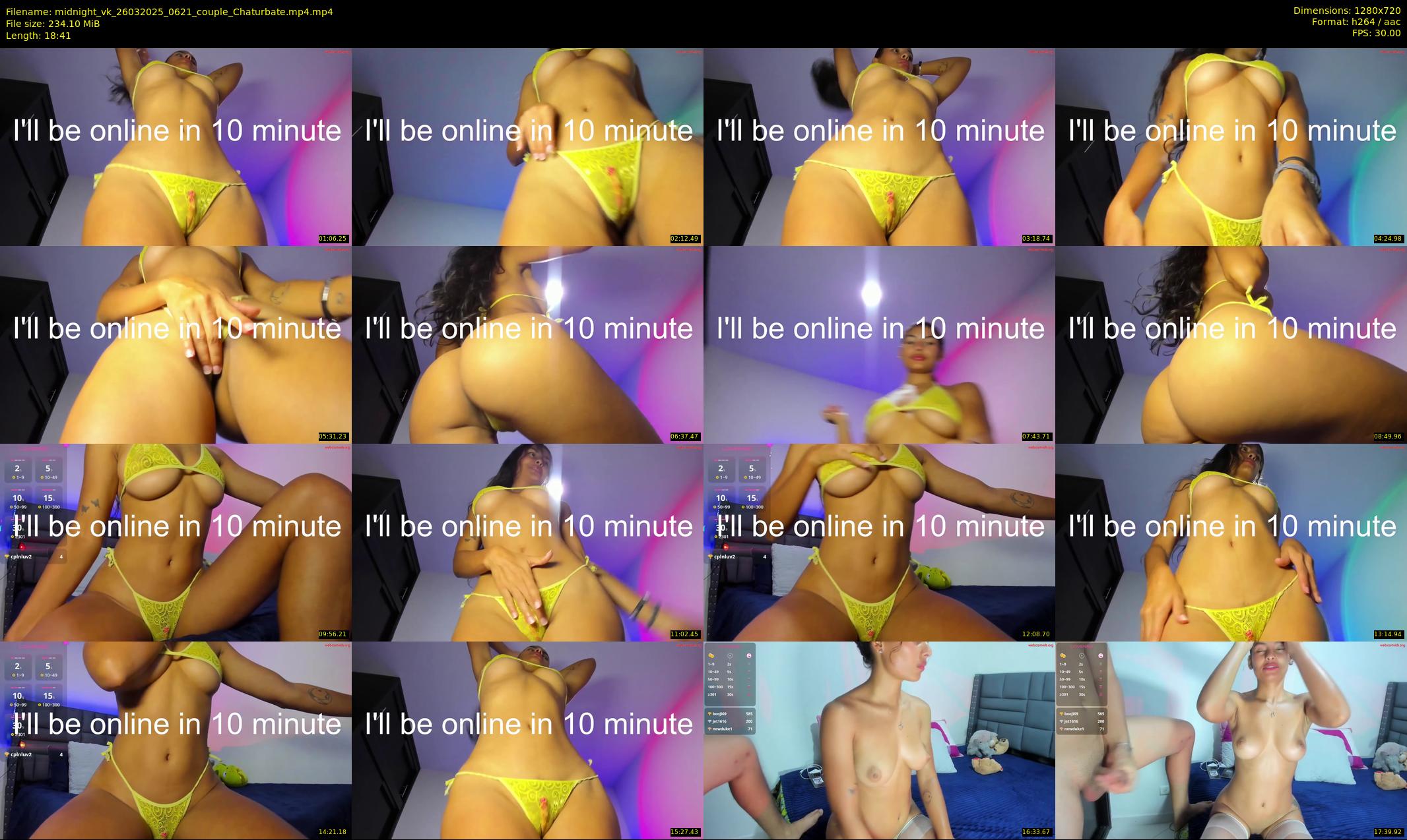 midnight_vk — 19 minute Chaturbate couple cam show recording, 720p, Mar 26, 2025