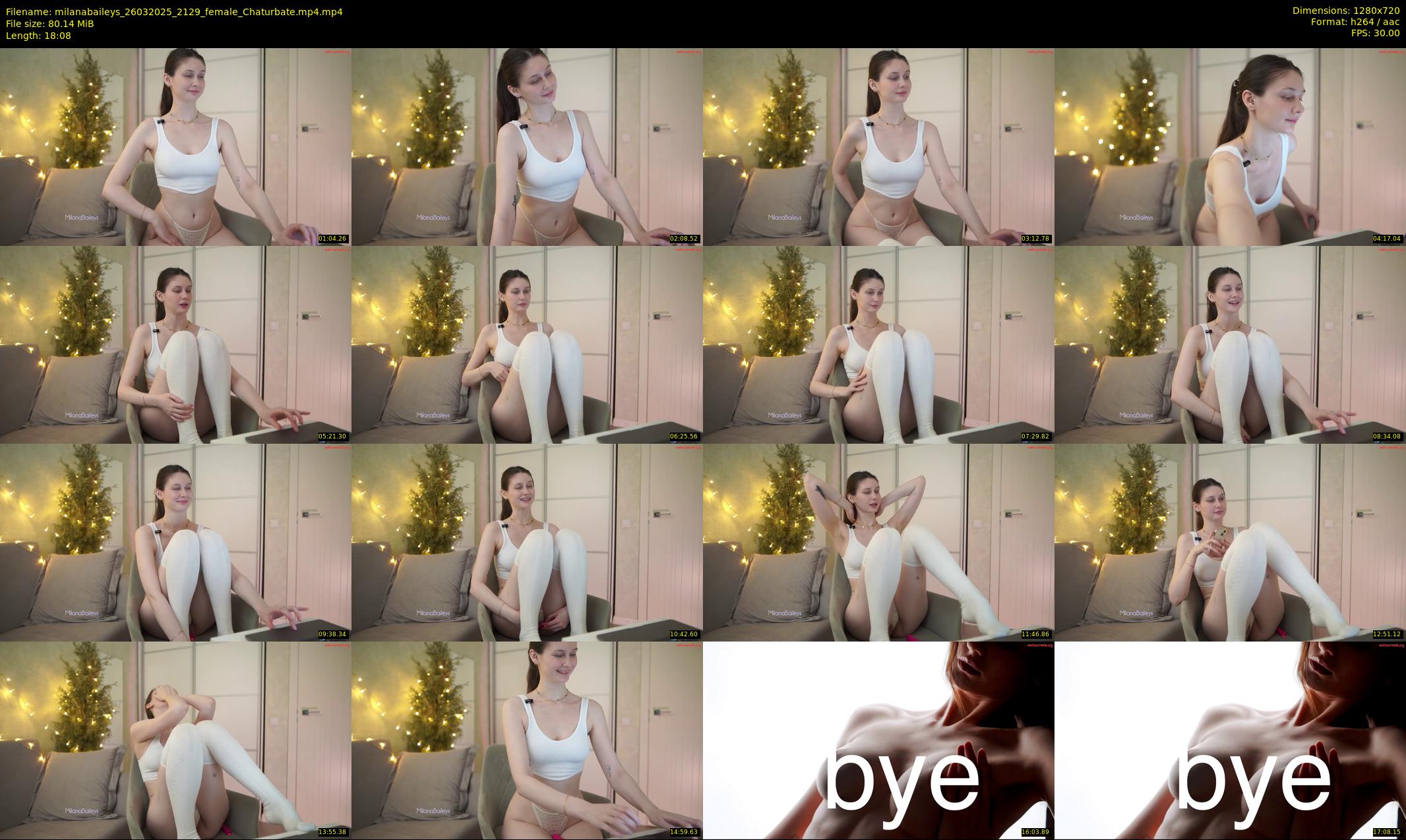 milanabaileys — 19 minute Chaturbate female cam show recording, 720p, Mar 26, 2025