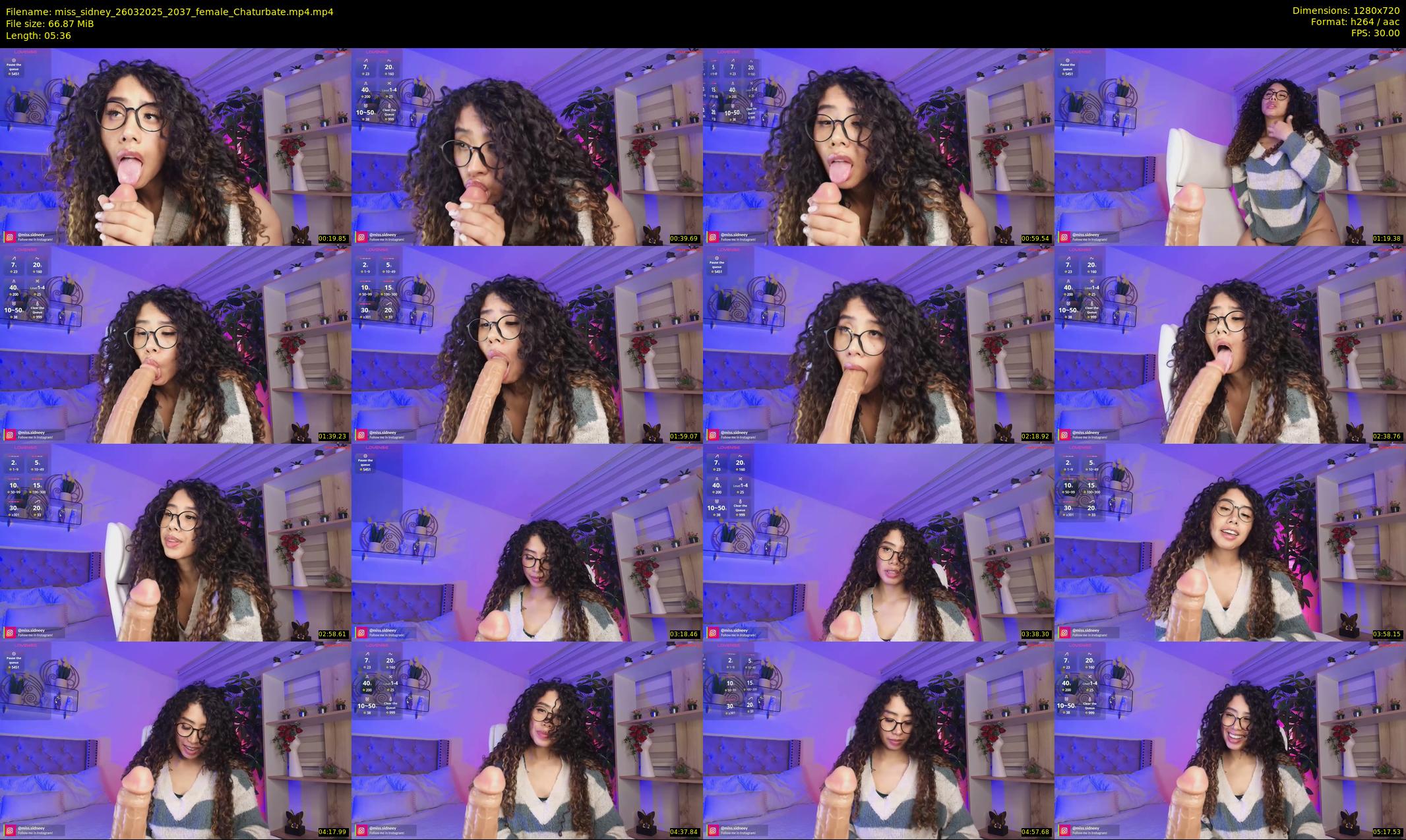 miss_sidney — 6 minute Chaturbate female cam show recording, 720p, Mar 26, 2025