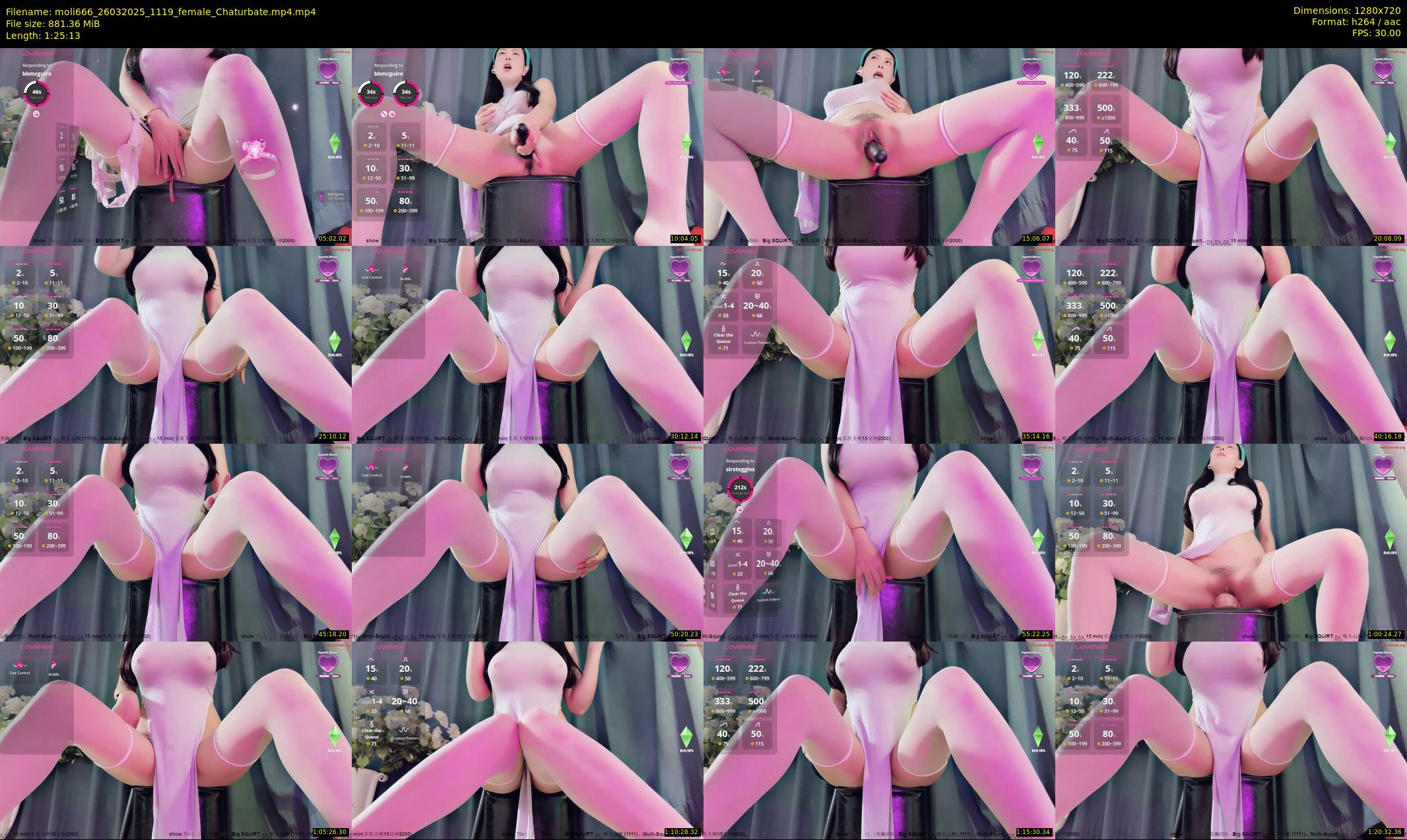 moli666 — 86 minute Chaturbate female cam show recording, 720p, Mar 26, 2025