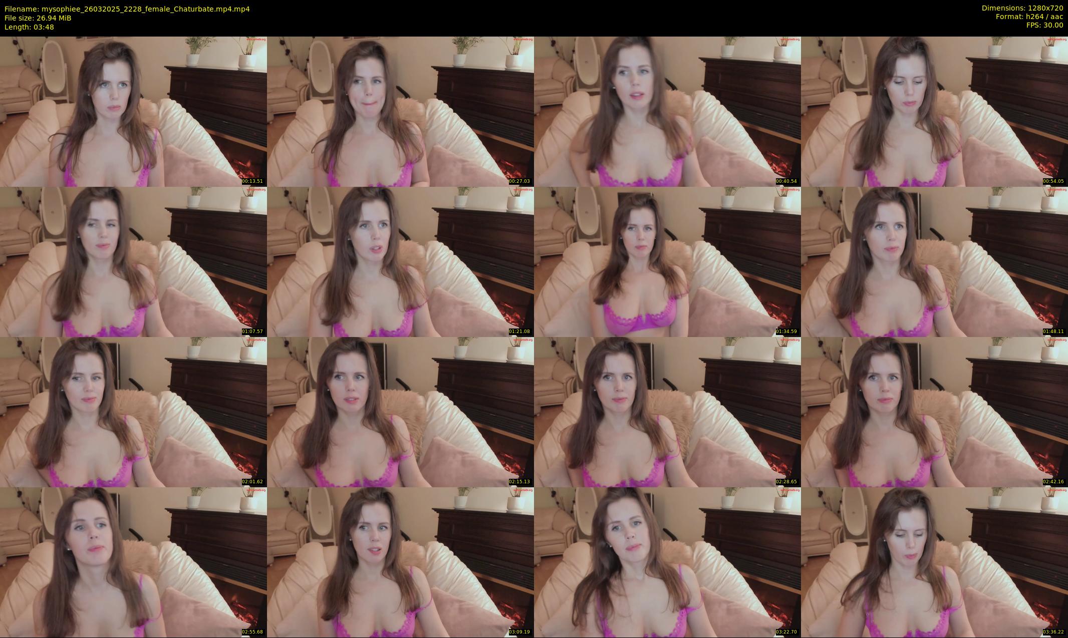 mysophiee — 4 minute Chaturbate female cam show recording, 720p, Mar 26, 2025