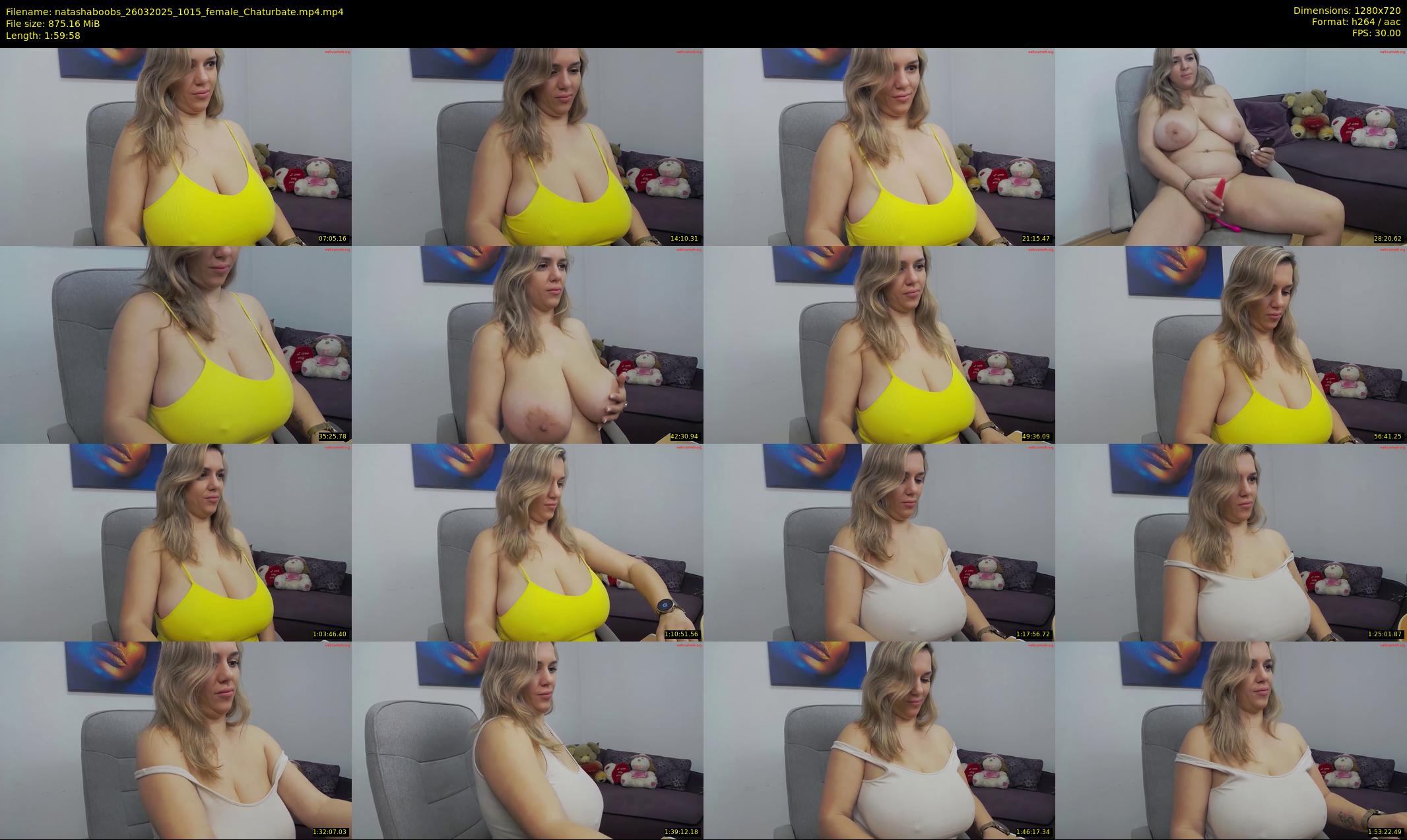 natashaboobs — 120 minute Chaturbate female cam show recording, 720p, Mar 26, 2025