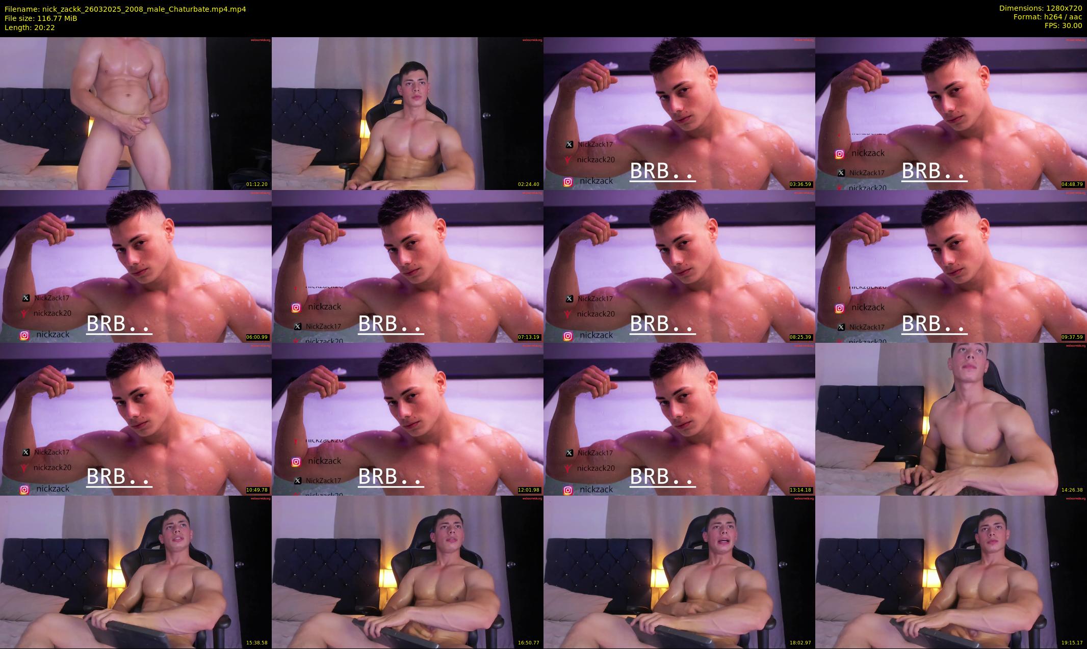 nick_zackk — 21 minute Chaturbate male cam show recording, 720p, Mar 26, 2025