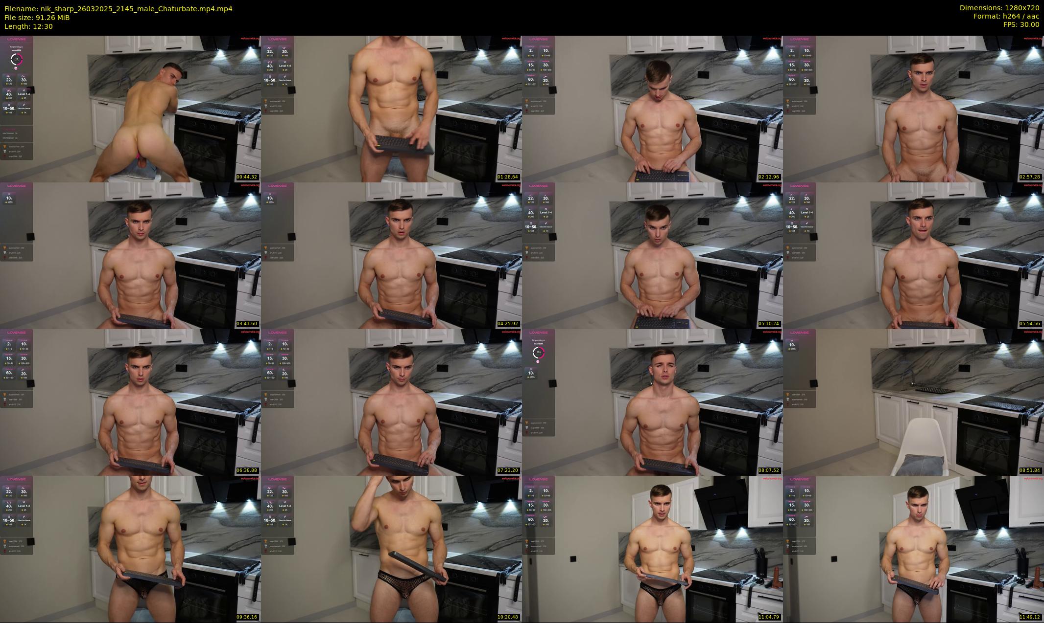 nik_sharp — 13 minute Chaturbate male cam show recording, 720p, Mar 26, 2025