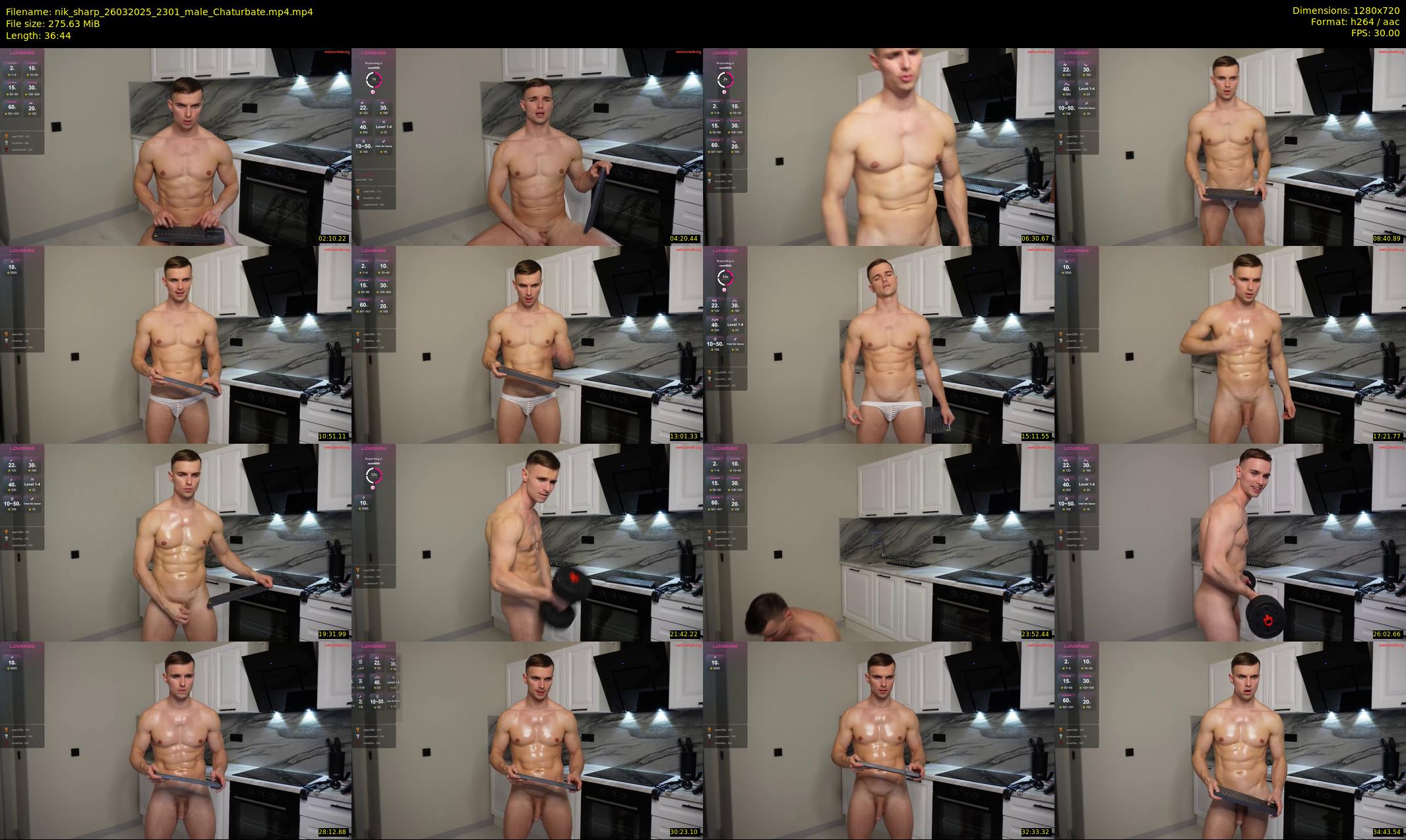nik_sharp — 37 minute Chaturbate male cam show recording, 720p, Mar 26, 2025