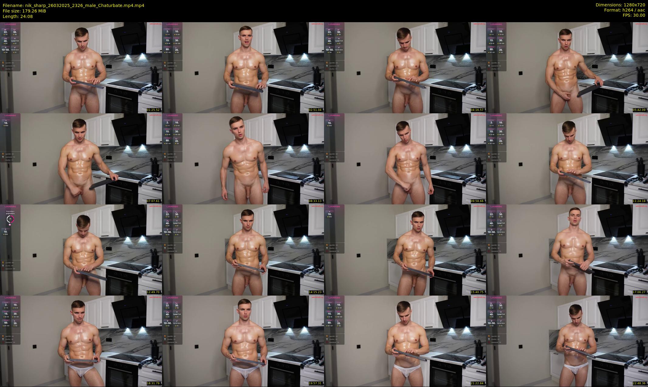 nik_sharp — 25 minute Chaturbate male cam show recording, 720p, Mar 26, 2025