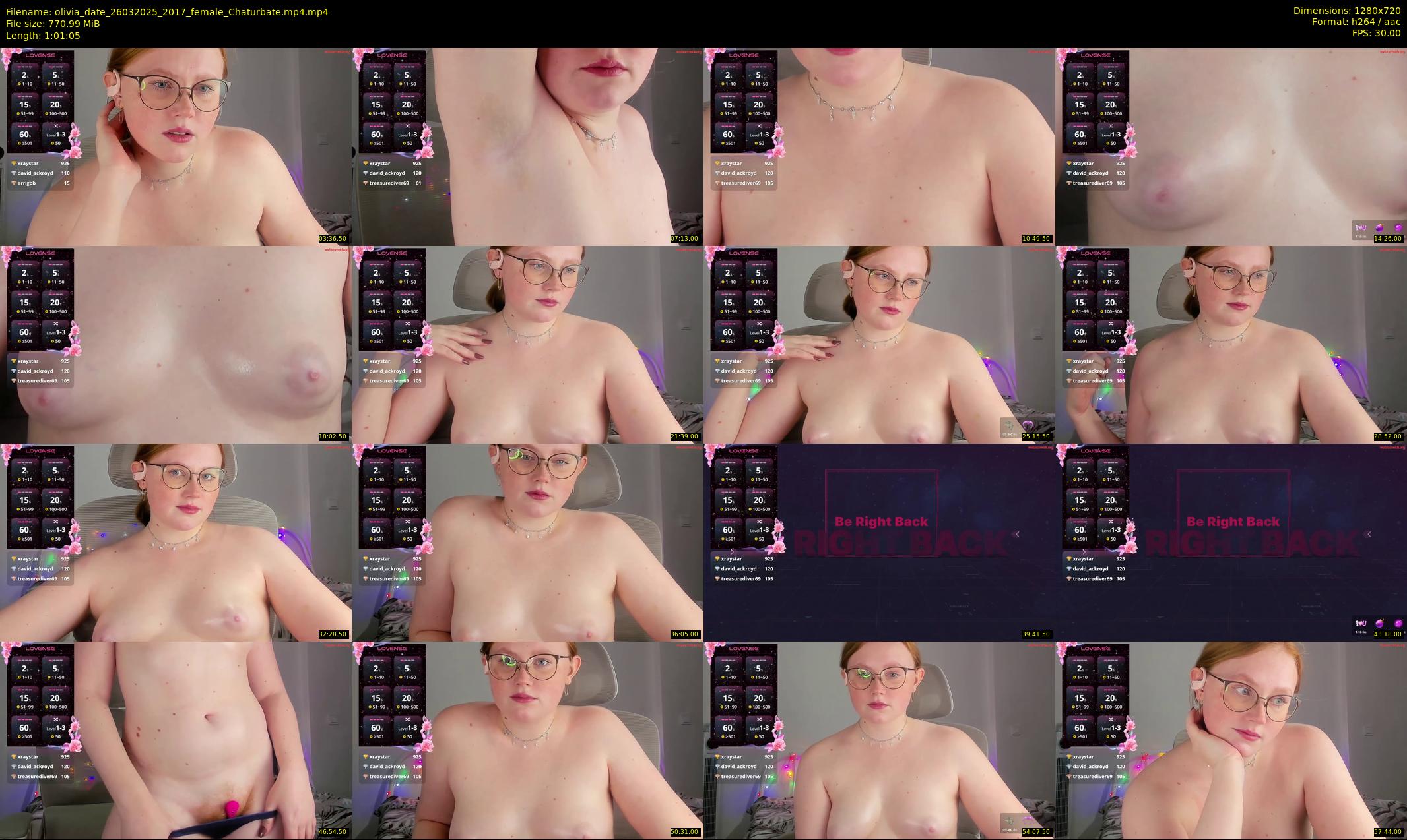 olivia_date — 62 minute Chaturbate female cam show recording, 720p, Mar 26, 2025