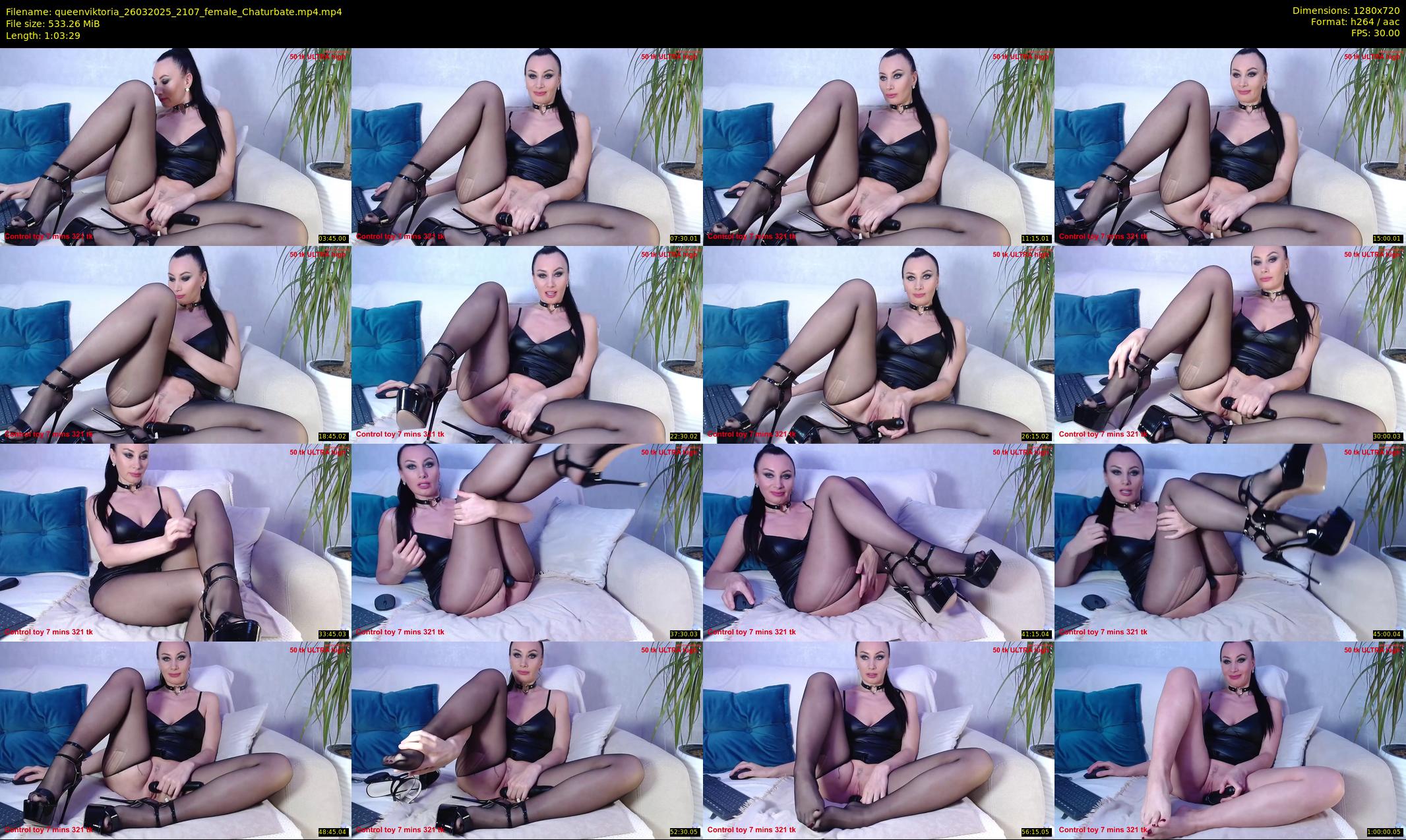 queenviktoria — 64 minute Chaturbate female cam show recording, 720p, Mar 26, 2025