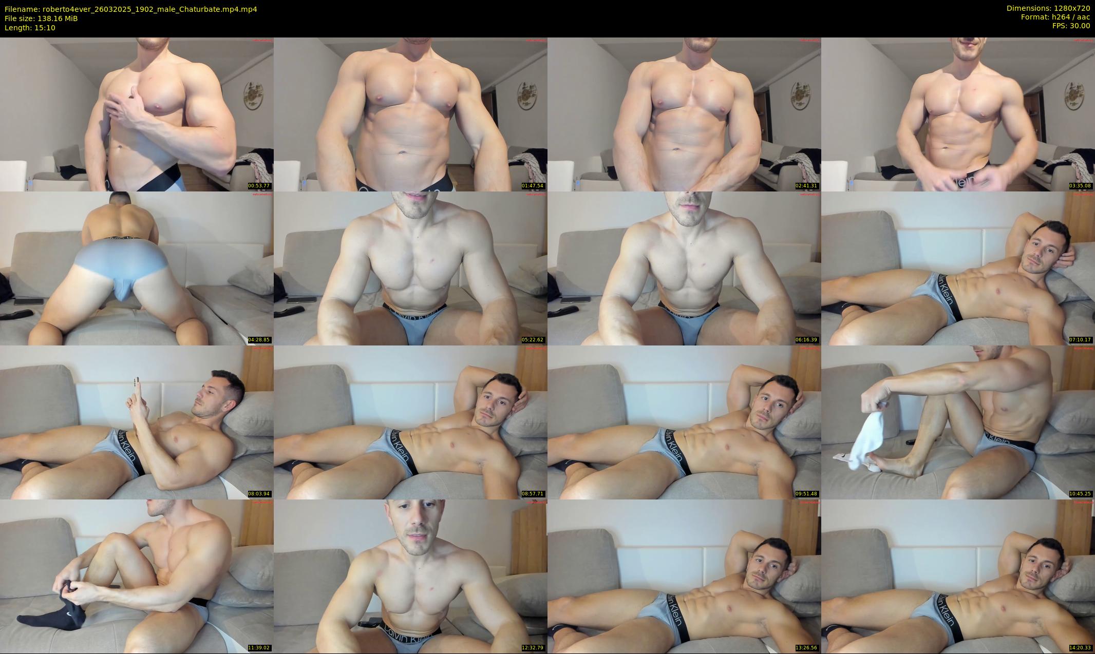 roberto4ever — 16 minute Chaturbate male cam show recording, 720p, Mar 26, 2025