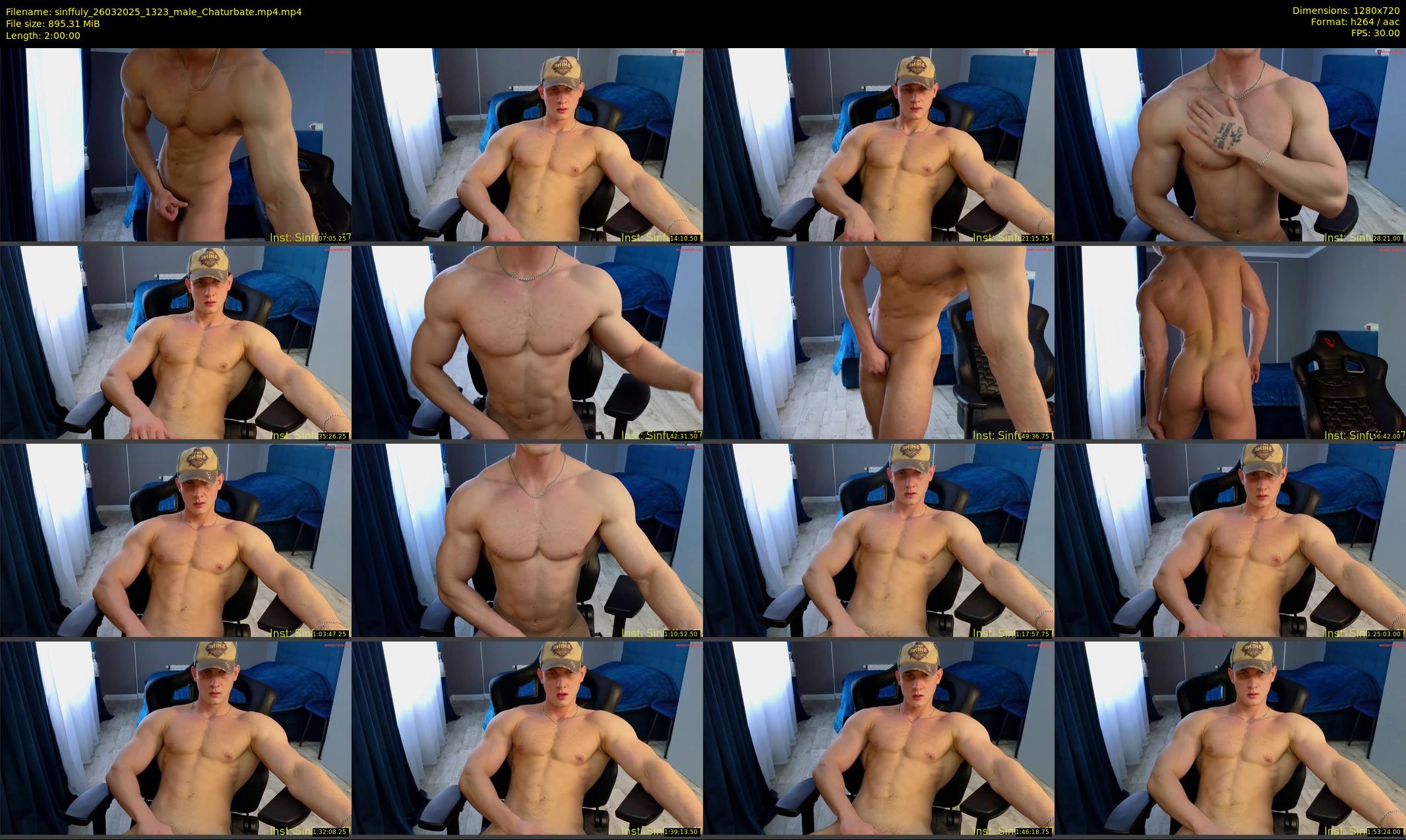 sinffuly — 120 minute Chaturbate male cam show recording, 720p, Mar 26, 2025