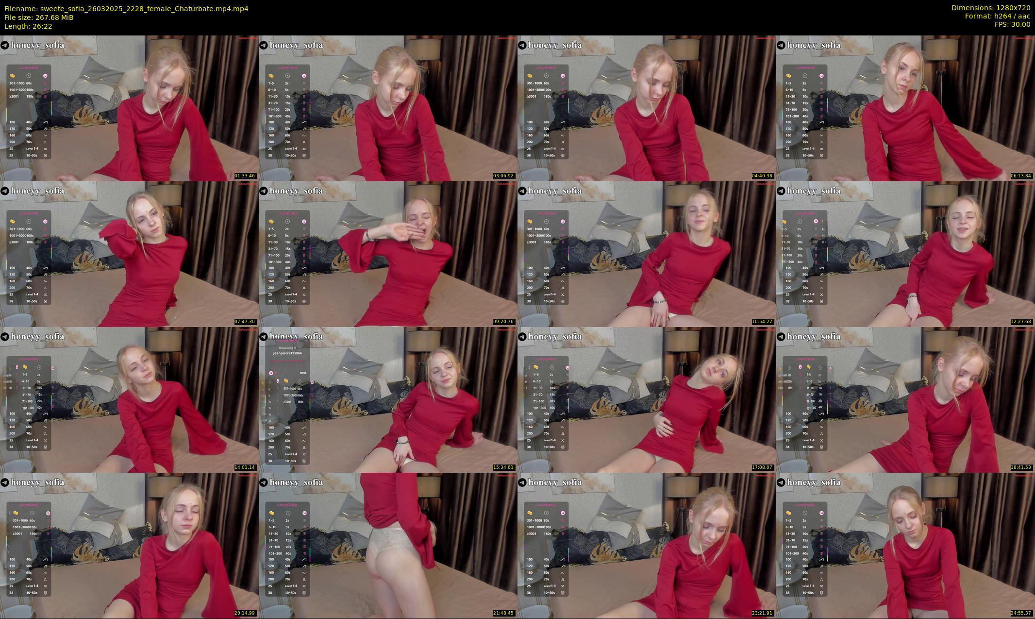sweete_sofia — 27 minute Chaturbate female cam show recording, 720p, Mar 26, 2025