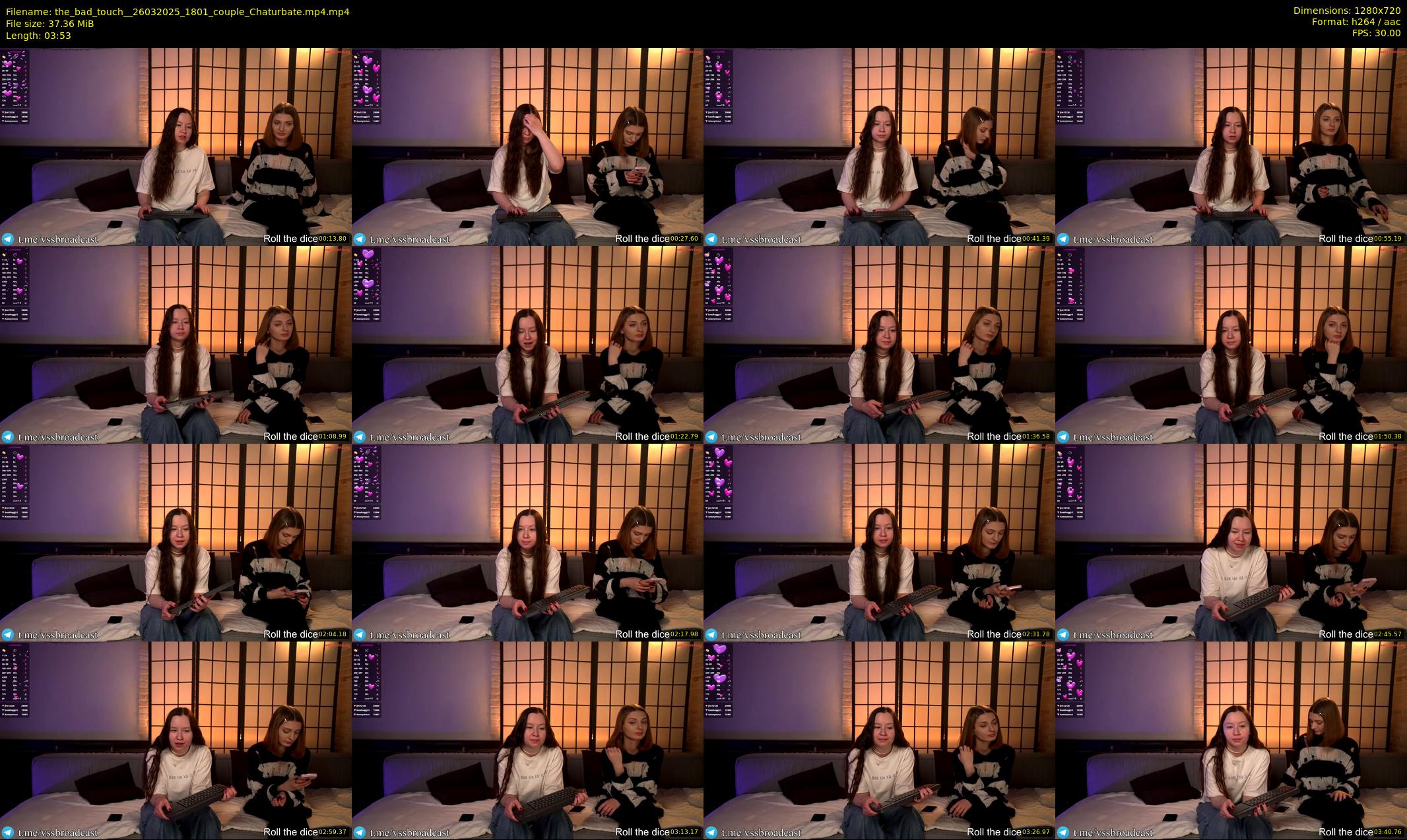 the_bad_touch_ — 4 minute Chaturbate couple cam show recording, 720p, Mar 26, 2025