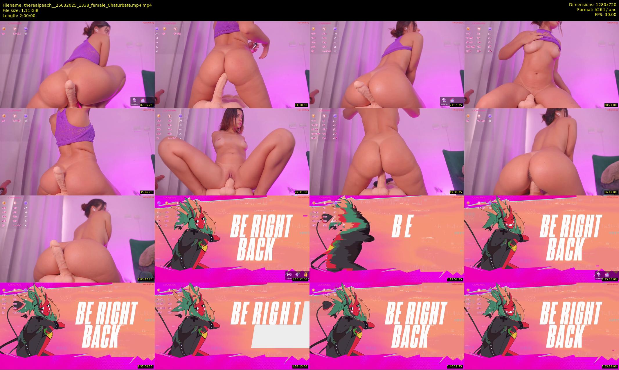 therealpeach_ — 120 minute Chaturbate female cam show recording, 720p, Mar 26, 2025