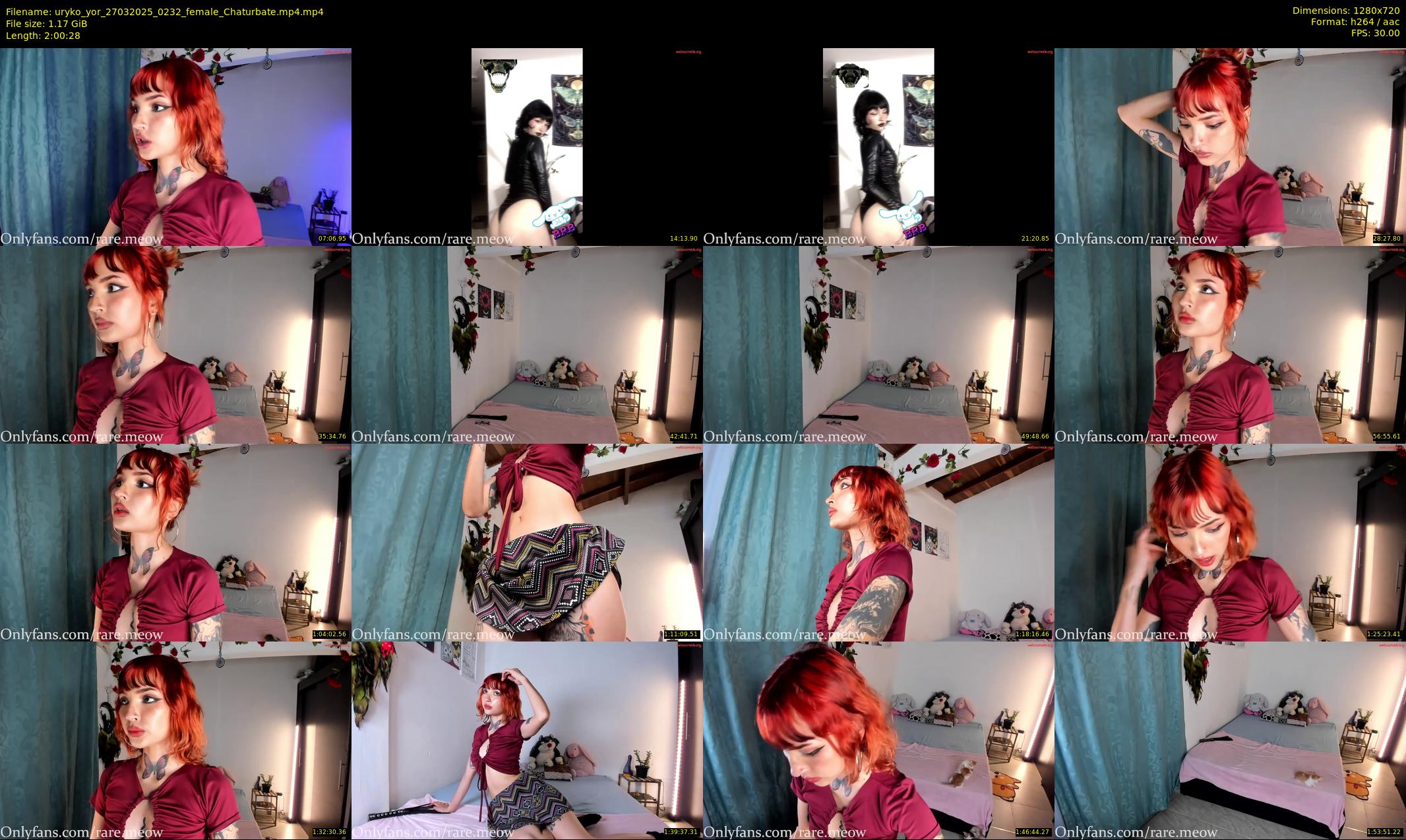 uryko_yor — 121 minute Chaturbate female cam show recording, 720p, Mar 27, 2025