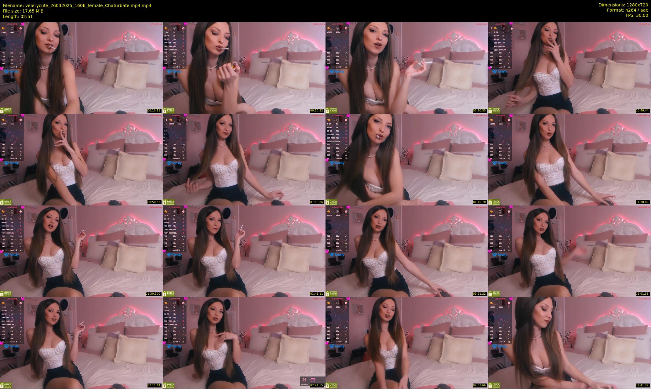 velerycute — 3 minute Chaturbate female cam show recording, 720p, Mar 26, 2025
