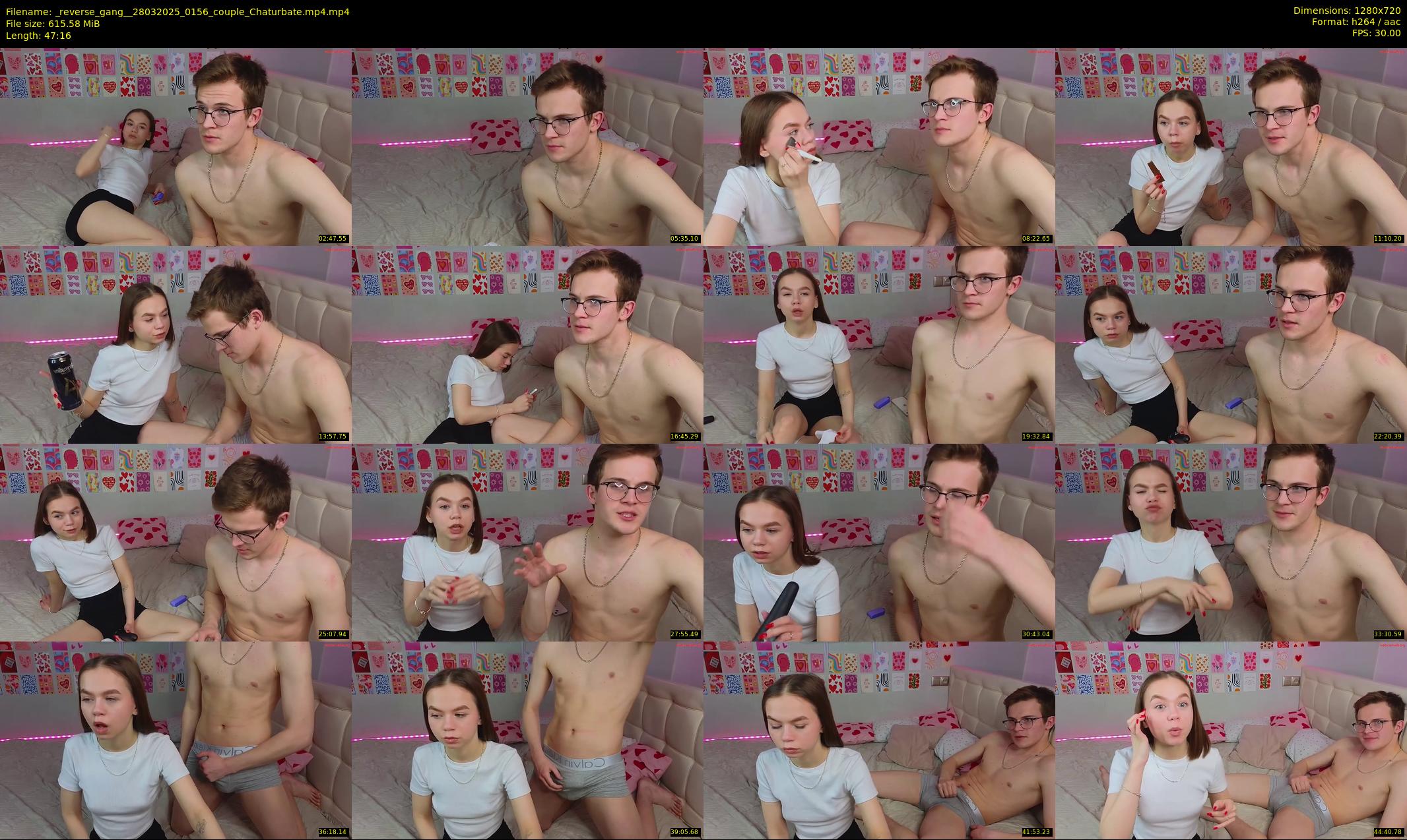 _reverse_gang_ — 48 minute Chaturbate couple cam show recording, 720p, Mar 28, 2025