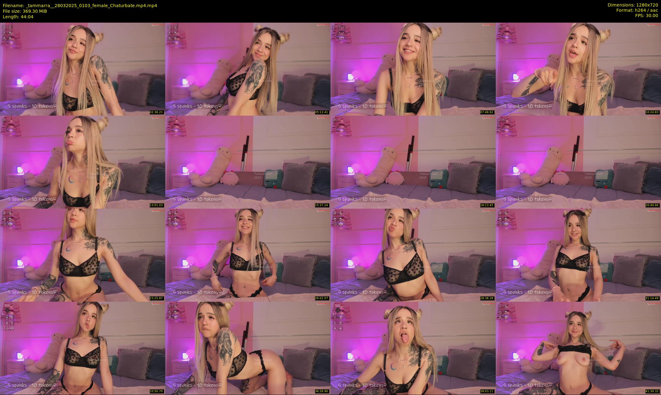_tammarra_ — 45 minute Chaturbate female cam show recording, 720p, Mar 28, 2025