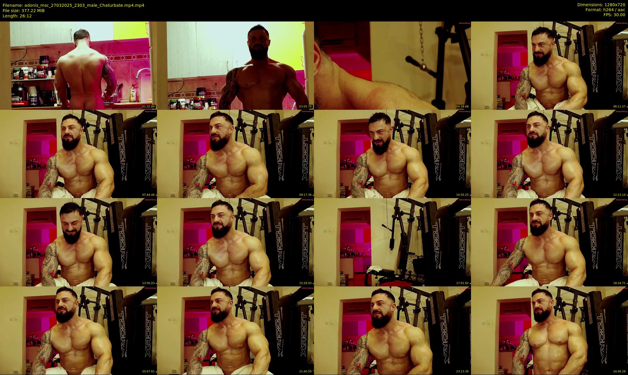 adonis_msc — 27 minute Chaturbate male cam show recording, 720p, Mar 27, 2025