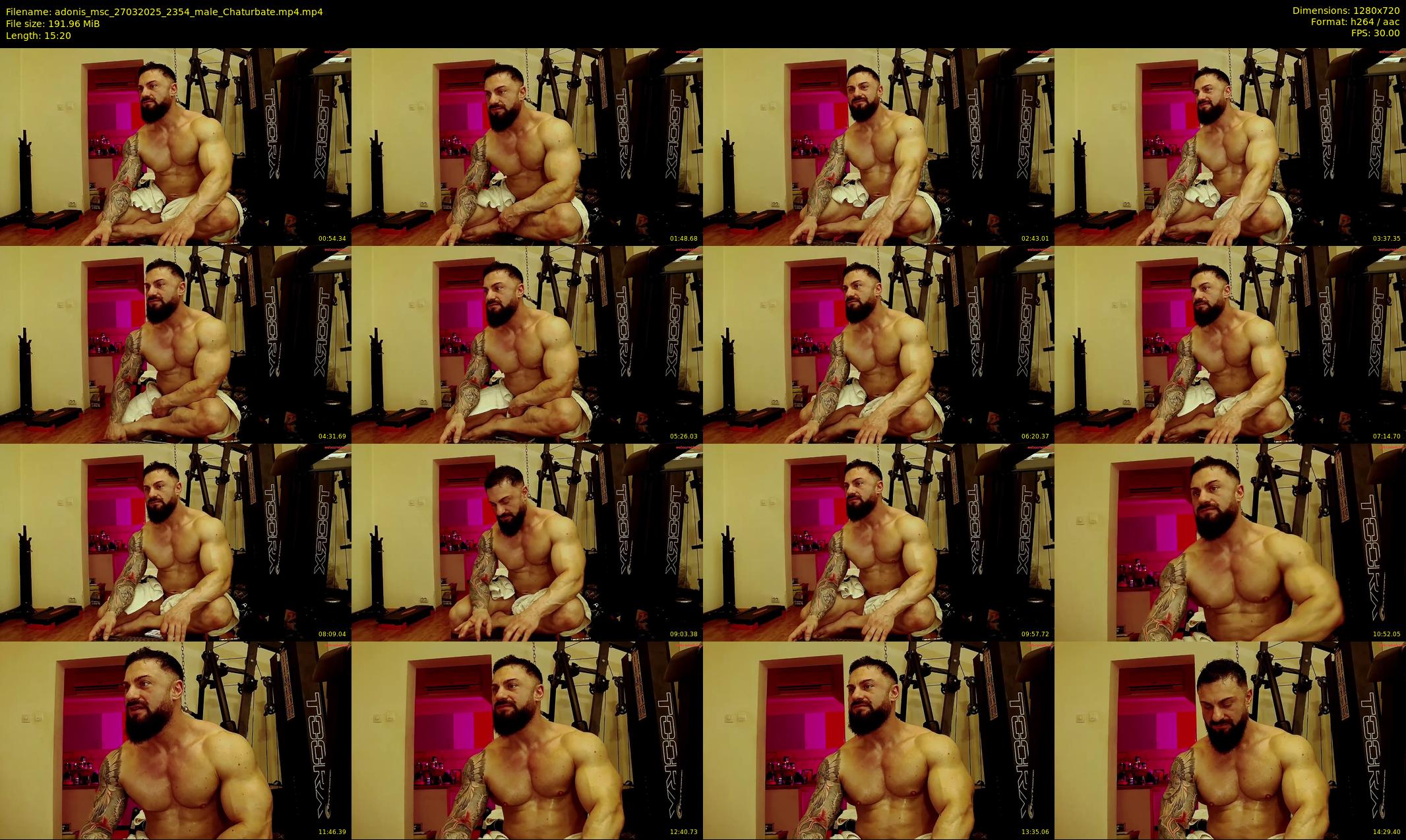 adonis_msc — 16 minute Chaturbate male cam show recording, 720p, Mar 27, 2025