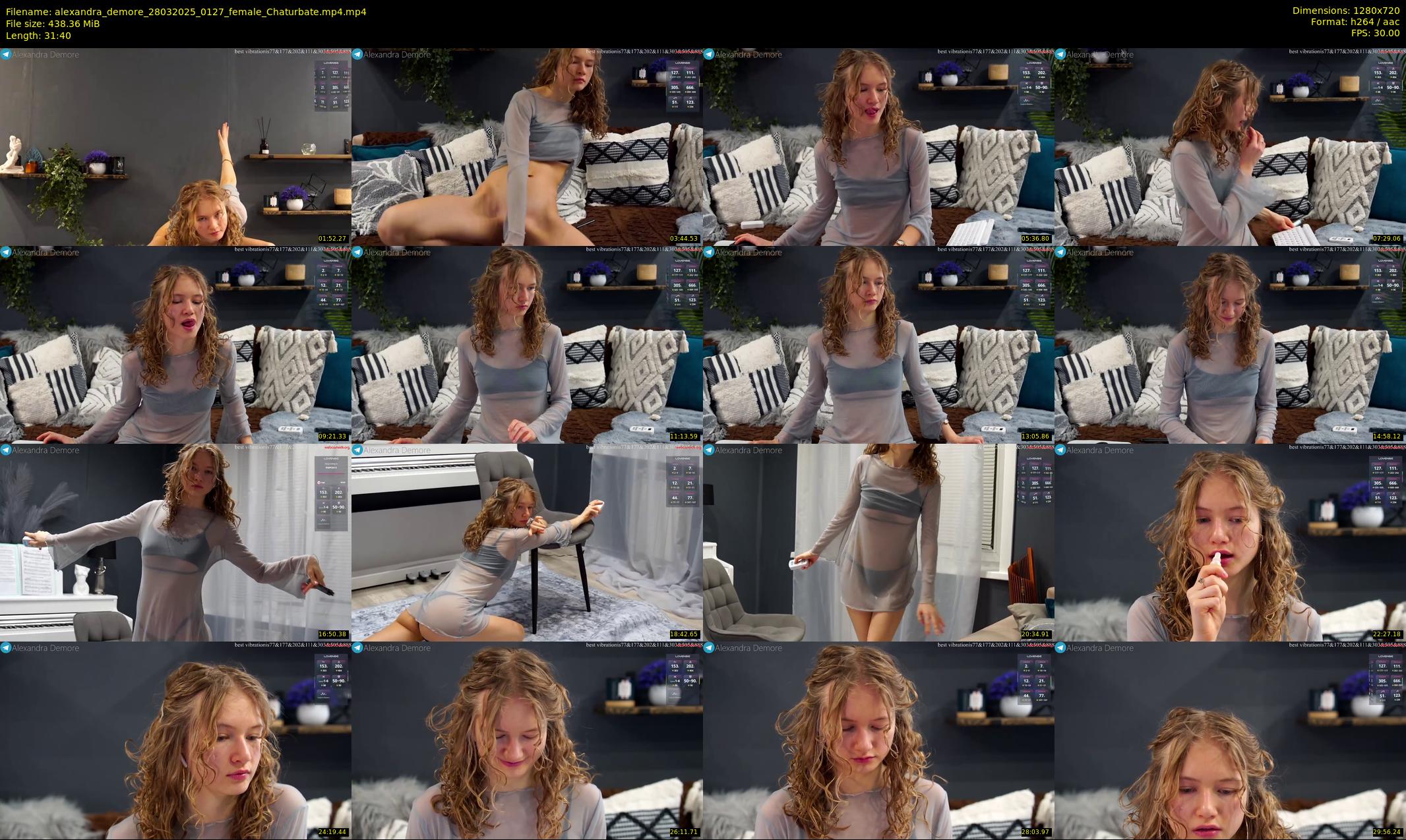 alexandra_demore — 32 minute Chaturbate female cam show recording, 720p, Mar 28, 2025