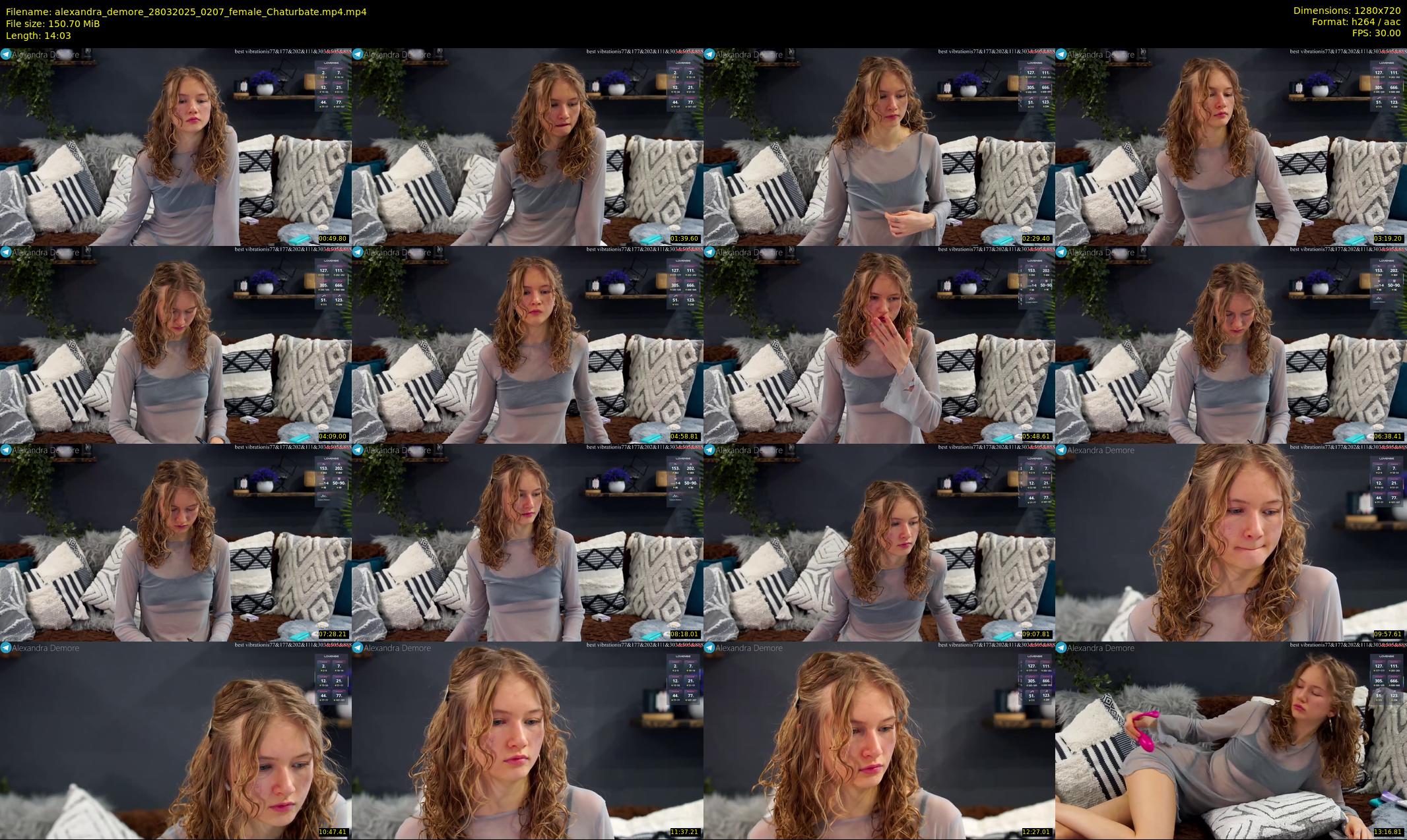 alexandra_demore — 15 minute Chaturbate female cam show recording, 720p, Mar 28, 2025