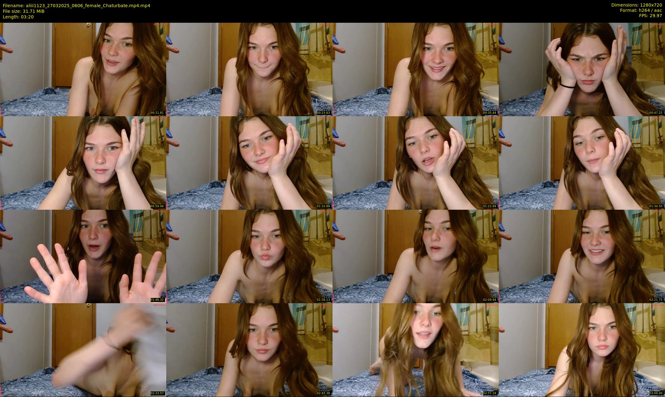 aliii1123 — 4 minute Chaturbate female cam show recording, 720p, Mar 27, 2025