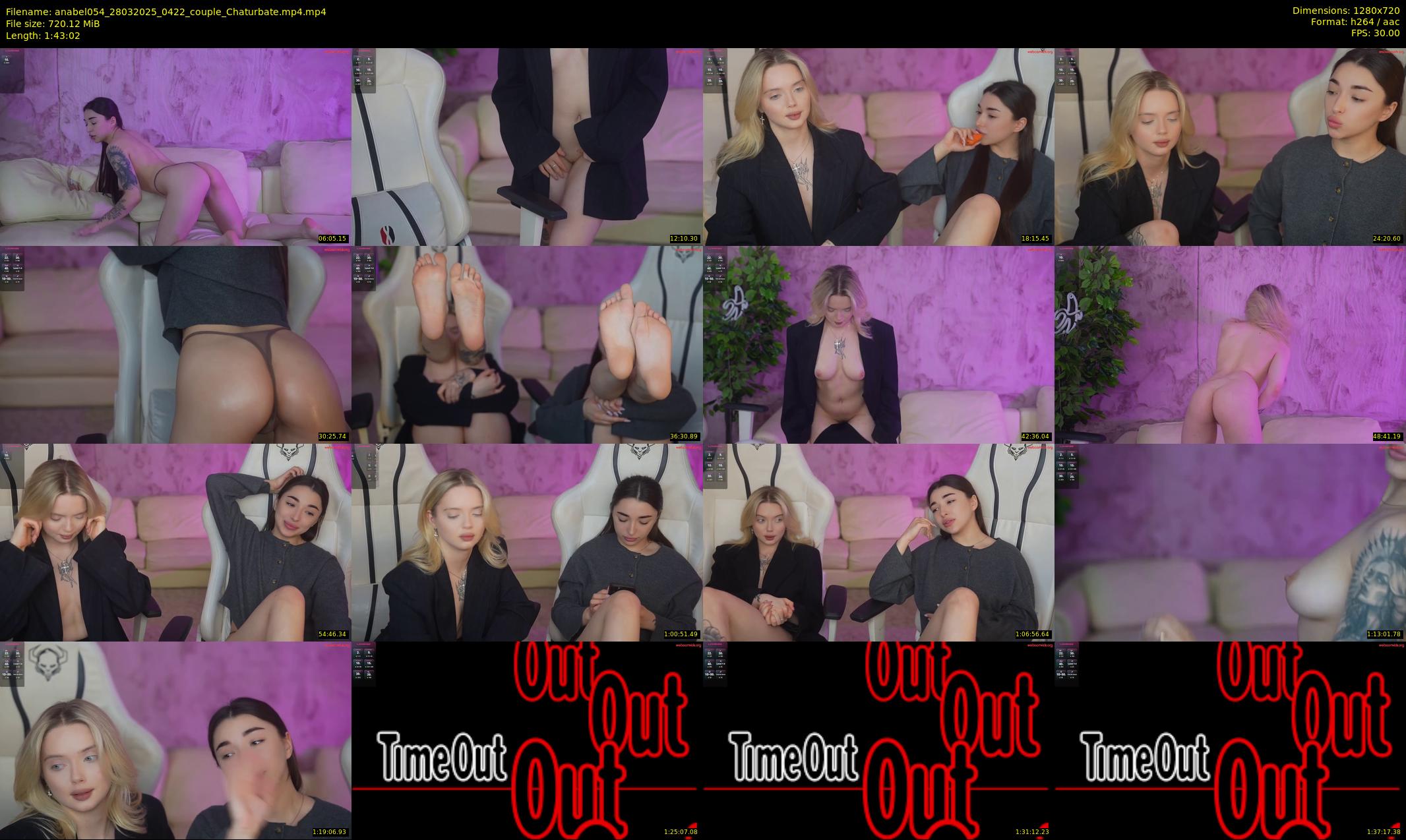 anabel054 — 104 minute Chaturbate female cam show recording, 720p, Mar 28, 2025